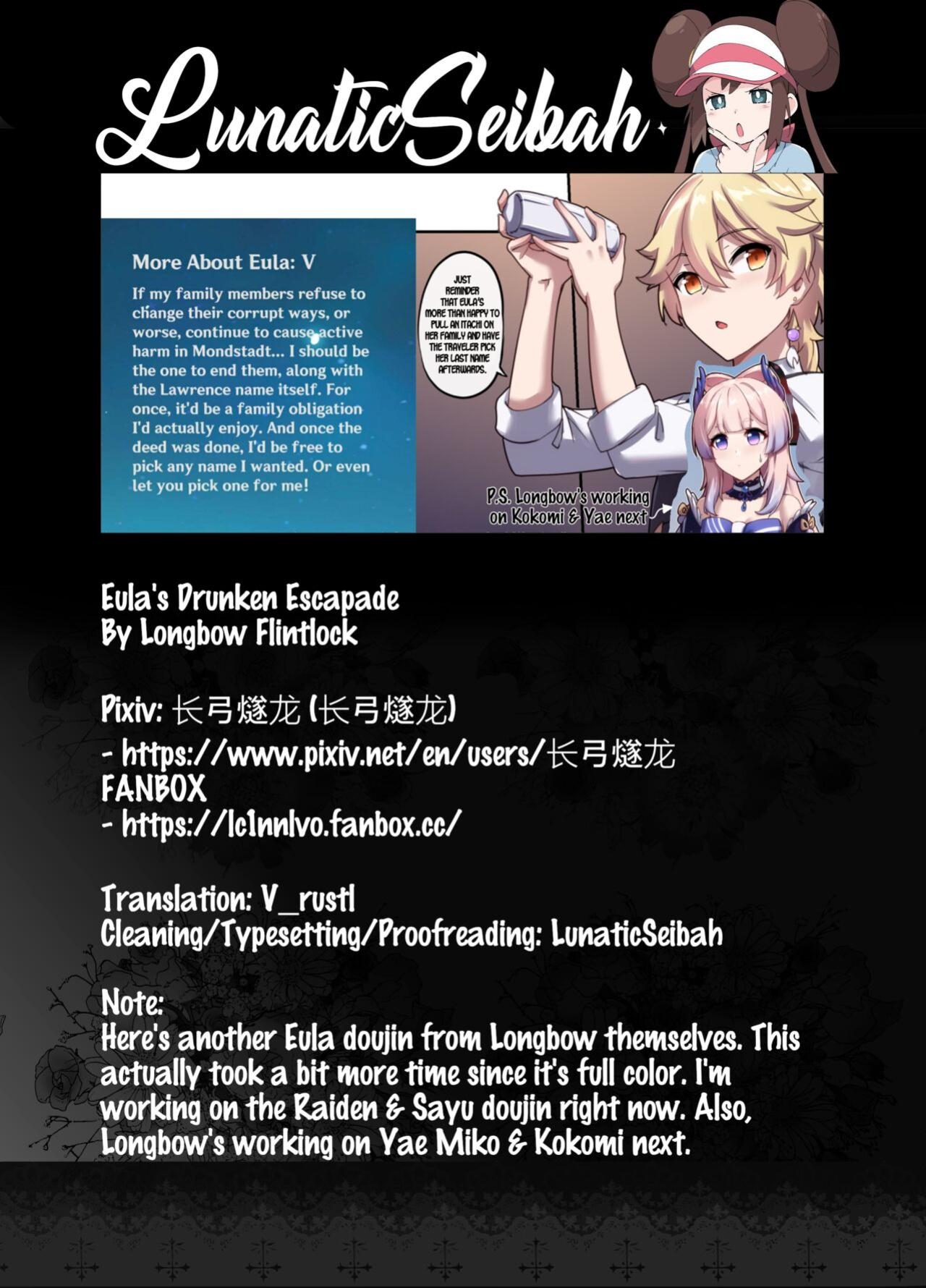 [Longbow Flintlock] Eula no Yotta Koudou | Eula's Drunken Escapade (Genshin Impact) [LunaticSeibah]