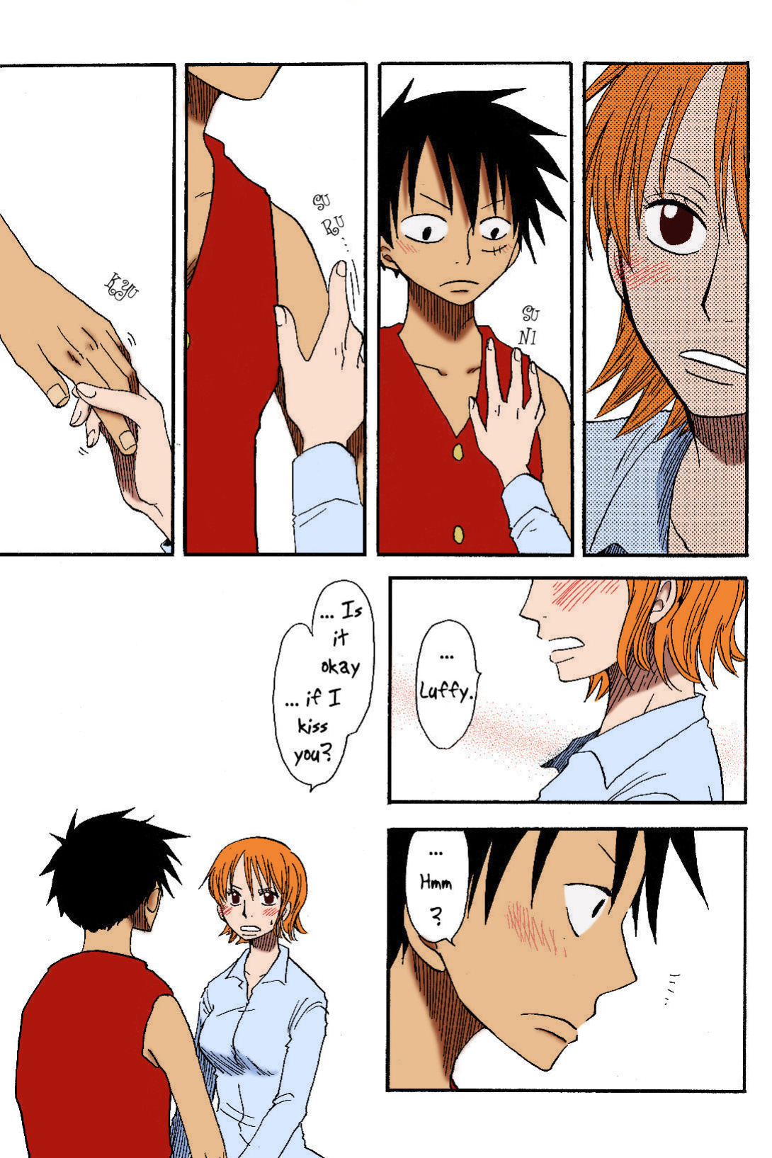 [CHANNEL KING (Fujisaki Kazuko)] Dakishimetara Kiss o Shiyou. (One Piece) [Colorized]
