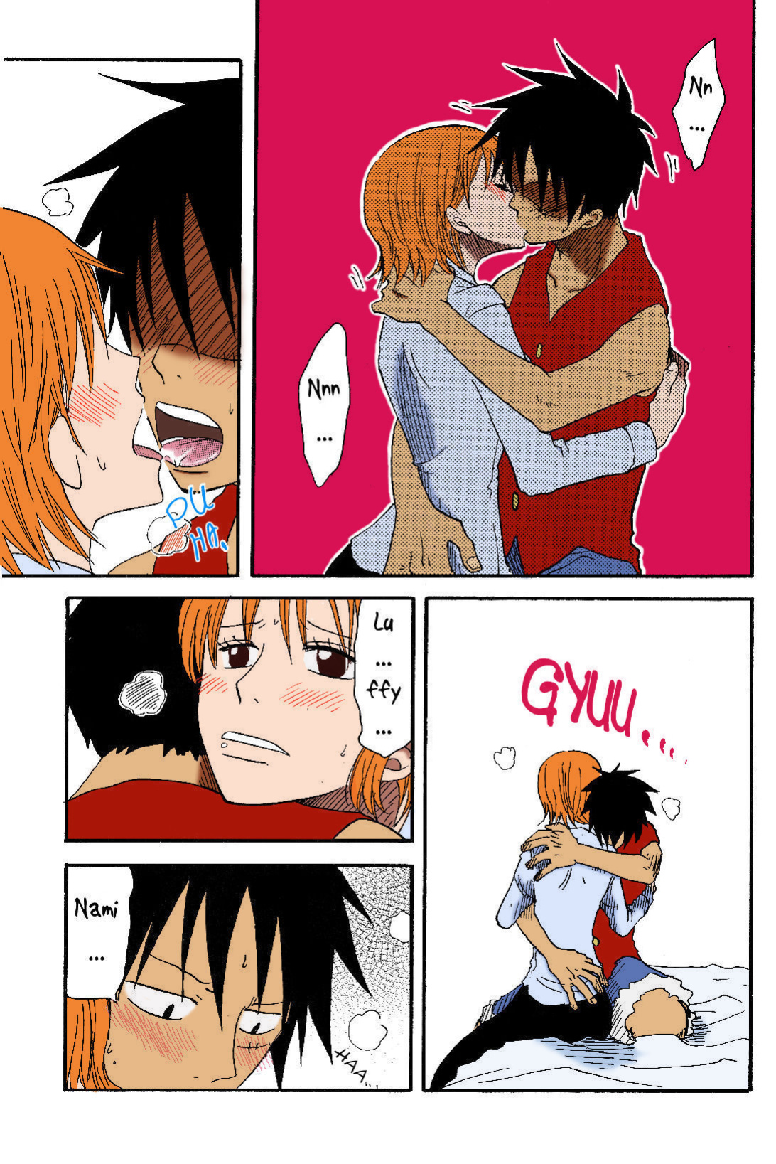 [CHANNEL KING (Fujisaki Kazuko)] Dakishimetara Kiss o Shiyou. (One Piece) [Colorized]