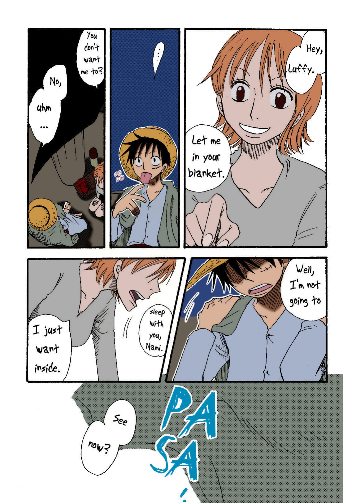 [CHANNEL KING (Fujisaki Kazuko)] Dakishimetara Kiss o Shiyou. (One Piece) [Colorized]