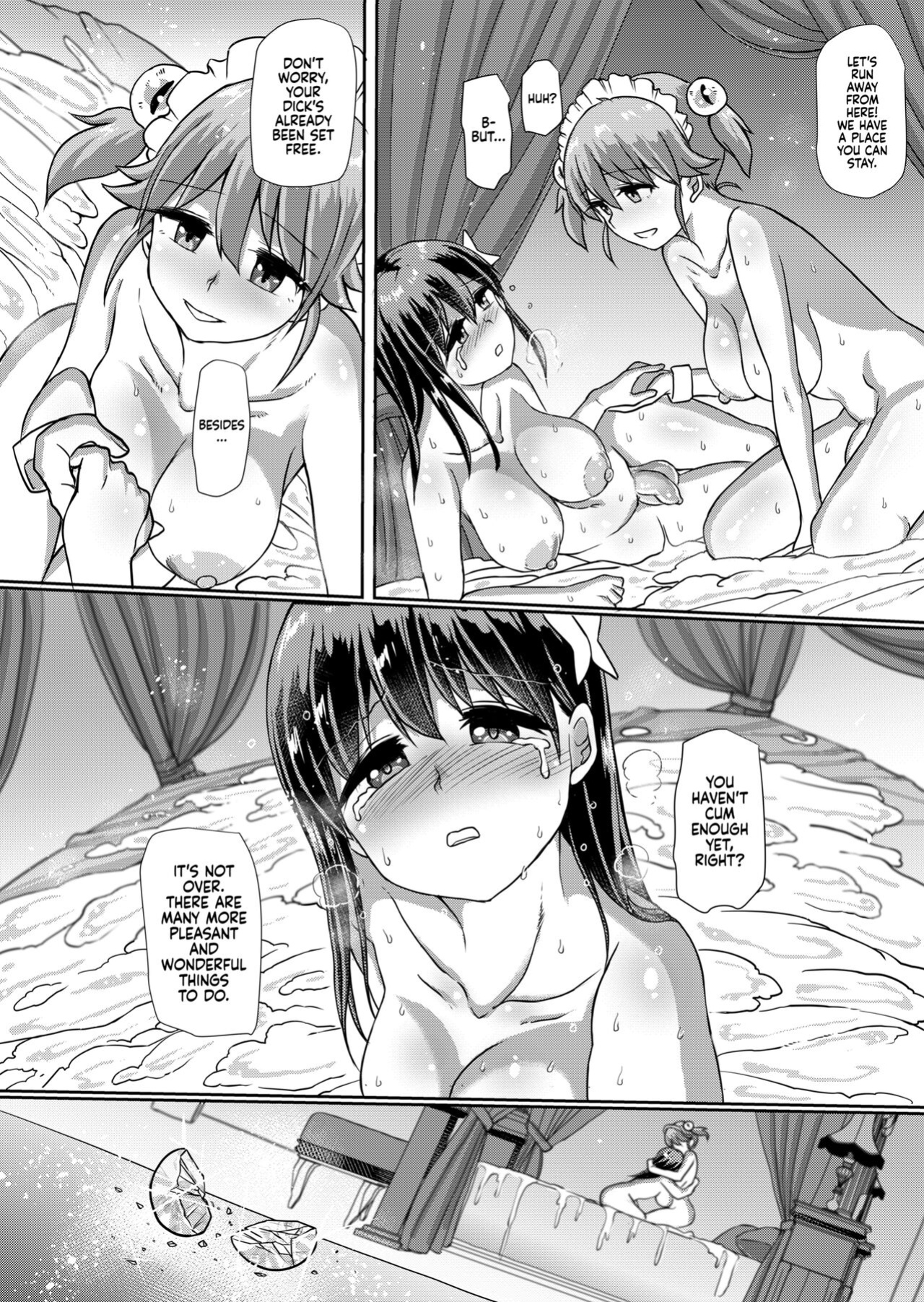 [Aoba Q Madou (Futaba Yodomu)] Milk Fetish Futanari Ojou-sama no Ikenai Sundome Onanie | Milk Fetish: Milady’s Endless Edging Masturbation [2d-market.com]