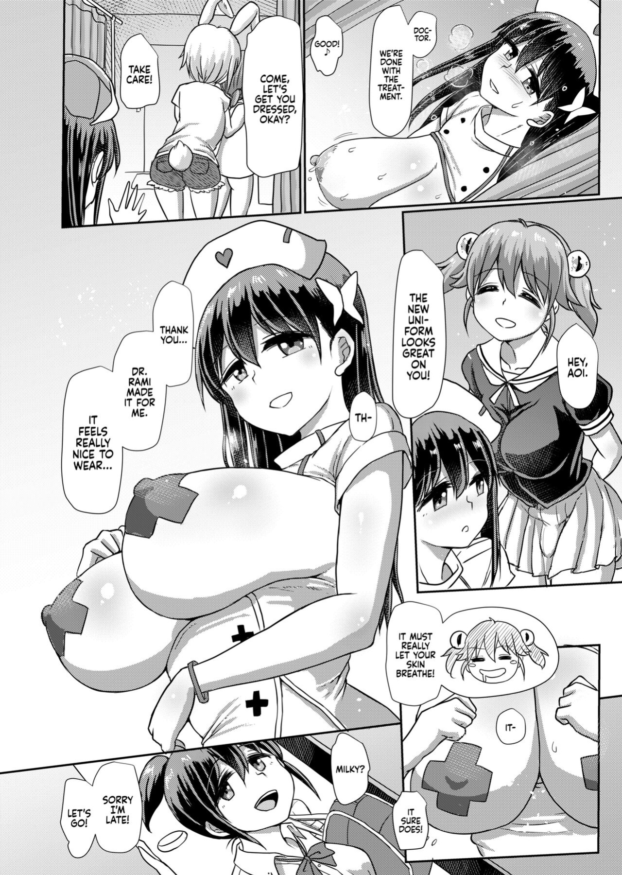 [Aoba Q Madou (Futaba Yodomu)] Milk Fetish Futanari Ojou-sama no Ikenai Sundome Onanie | Milk Fetish: Milady’s Endless Edging Masturbation [2d-market.com]