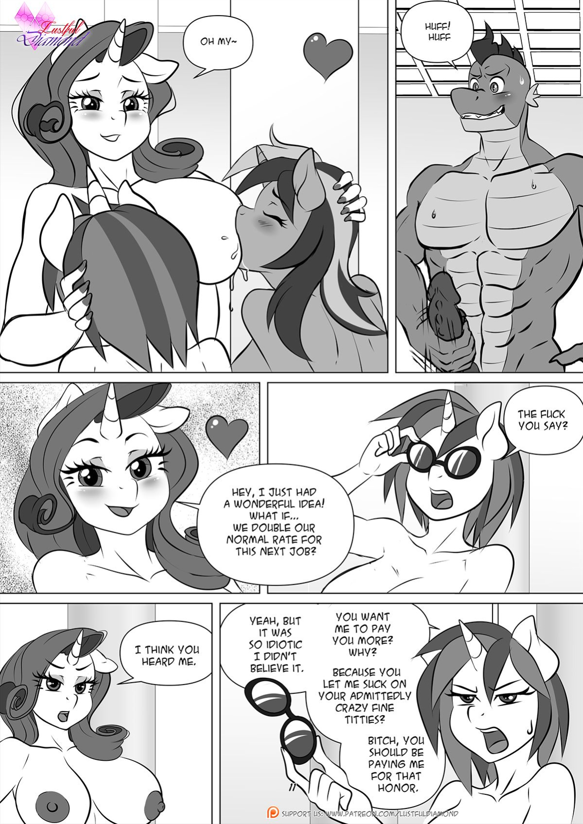 [Pia-Sama] Lustful Diamond - In the Pool (My Little Pony: Friendship is Magic)