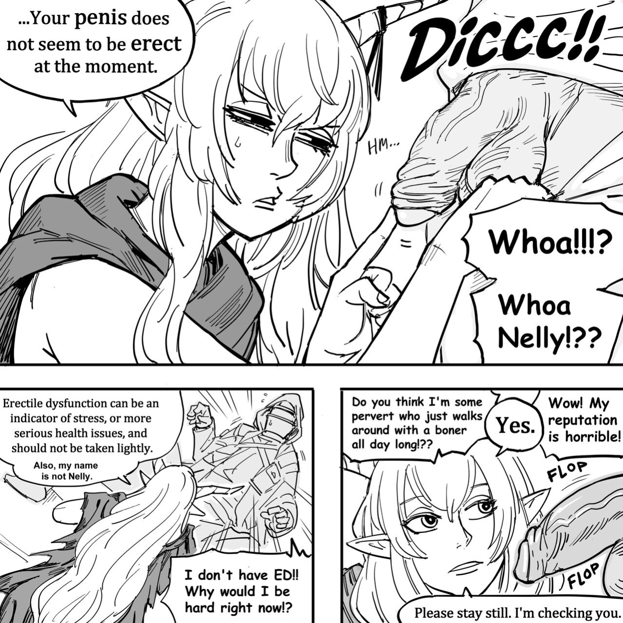 [BB (Baalbuddy) That One Time When the GACHA HORNED ELF Healer Tank claimed that She was doing a Medical Checkup and then did LEWD things to my BODY (Arknights)