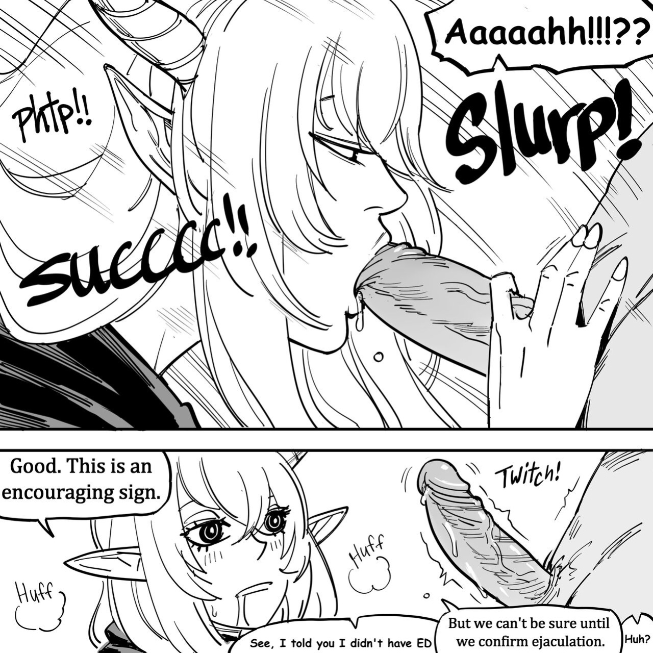 [BB (Baalbuddy) That One Time When the GACHA HORNED ELF Healer Tank claimed that She was doing a Medical Checkup and then did LEWD things to my BODY (Arknights)
