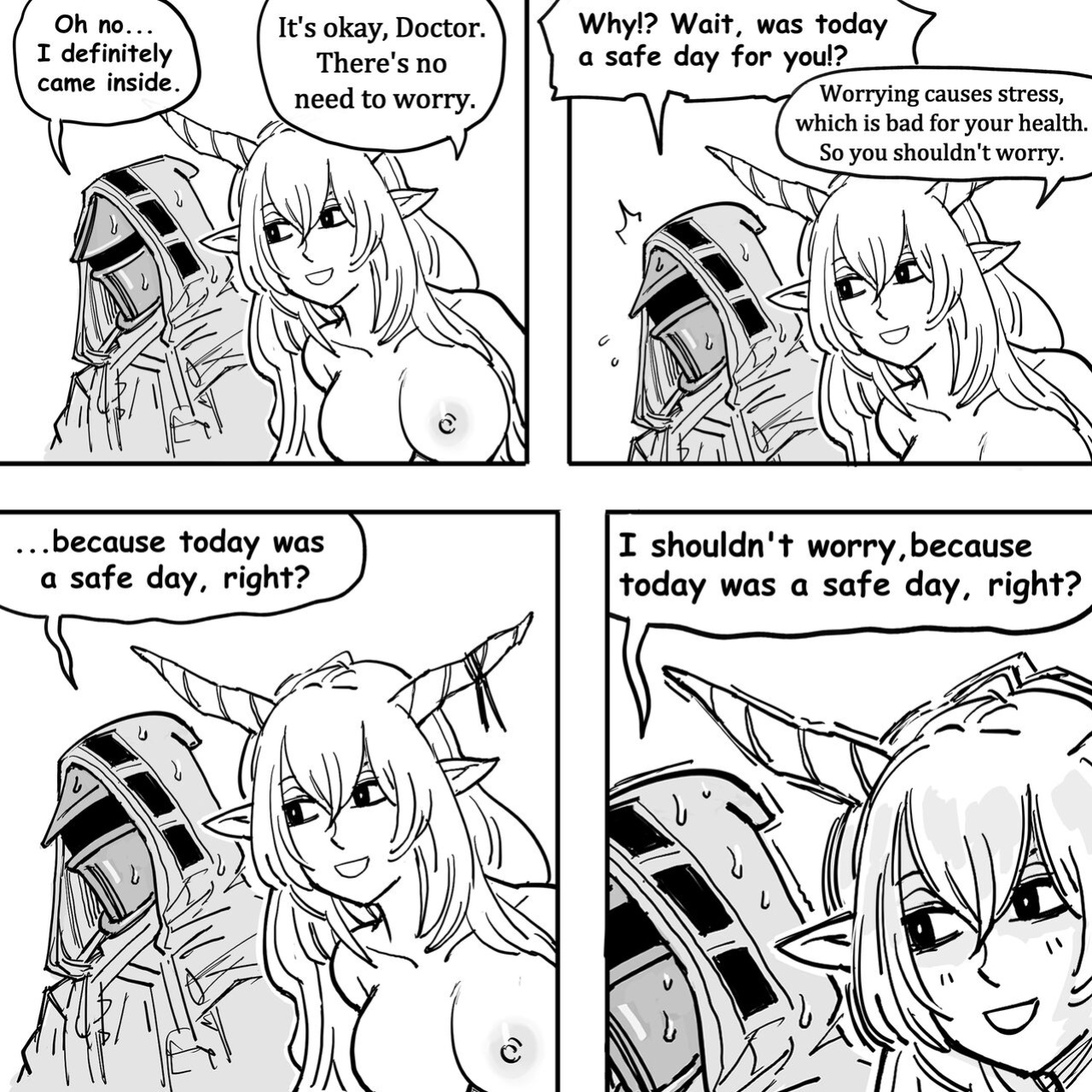 [BB (Baalbuddy) That One Time When the GACHA HORNED ELF Healer Tank claimed that She was doing a Medical Checkup and then did LEWD things to my BODY (Arknights)