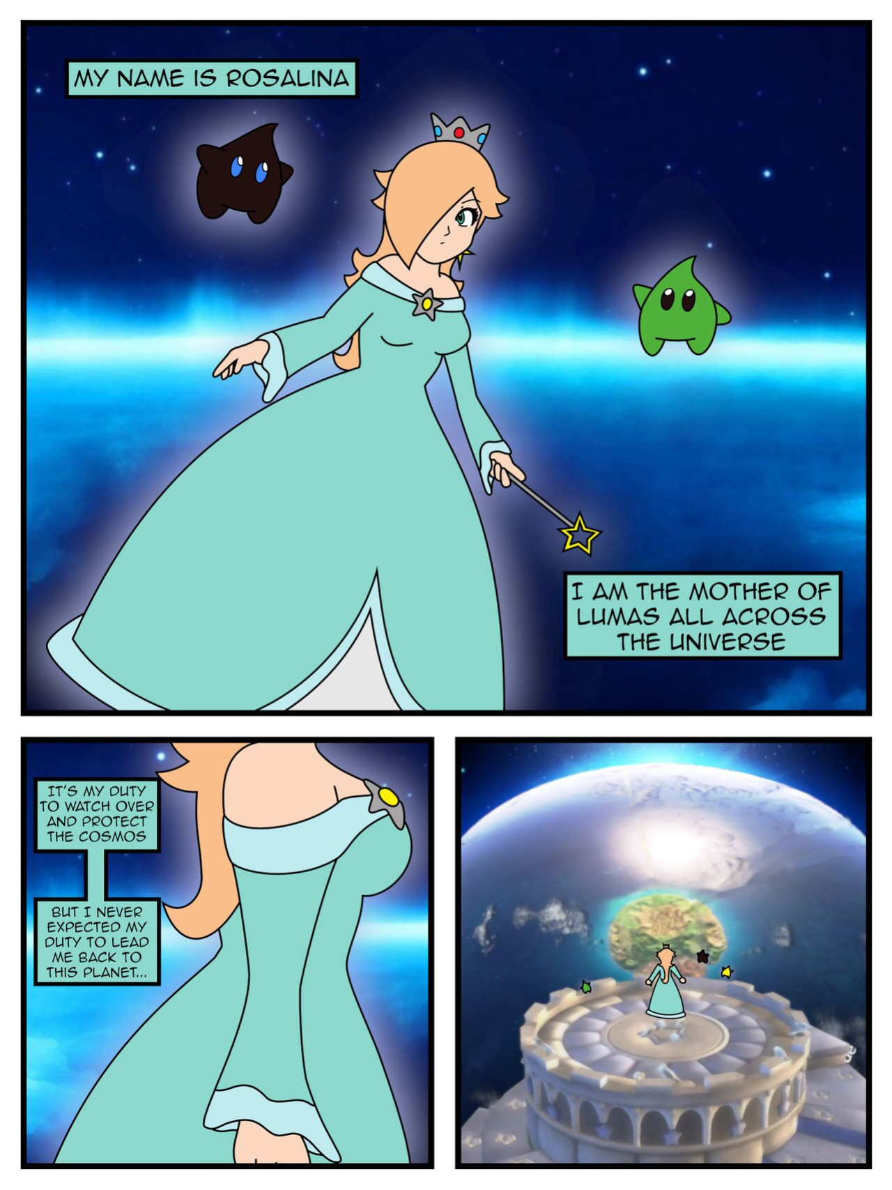 Rosalina and the Prankster Comet
