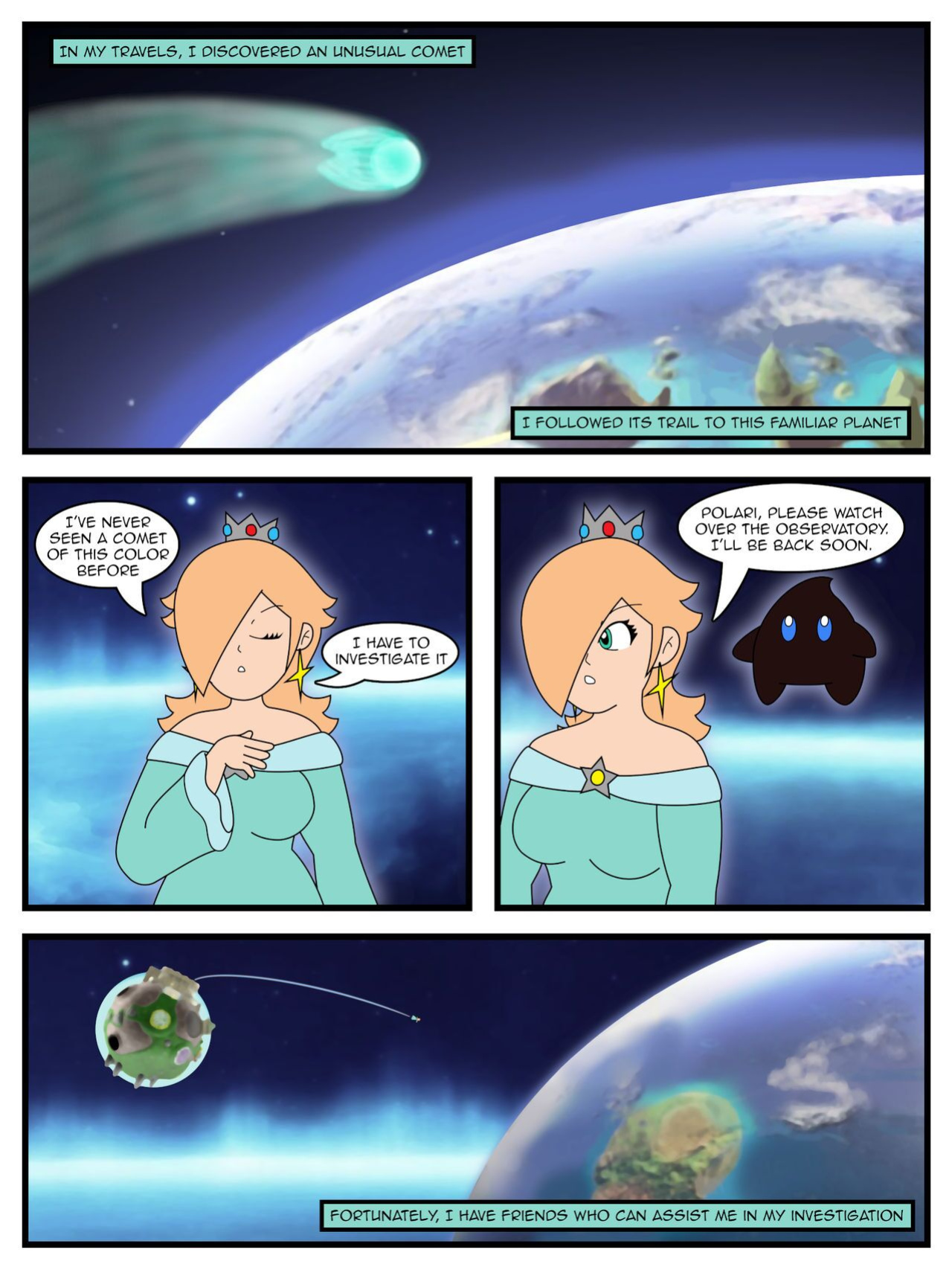 Rosalina and the Prankster Comet