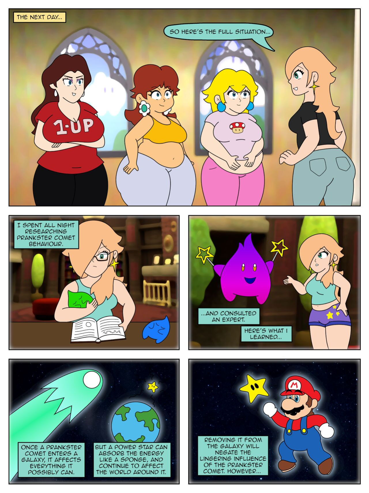 Rosalina and the Prankster Comet