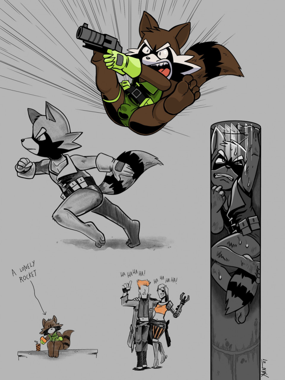 [ImpXimon] Rocket Raccoon Retro Comic