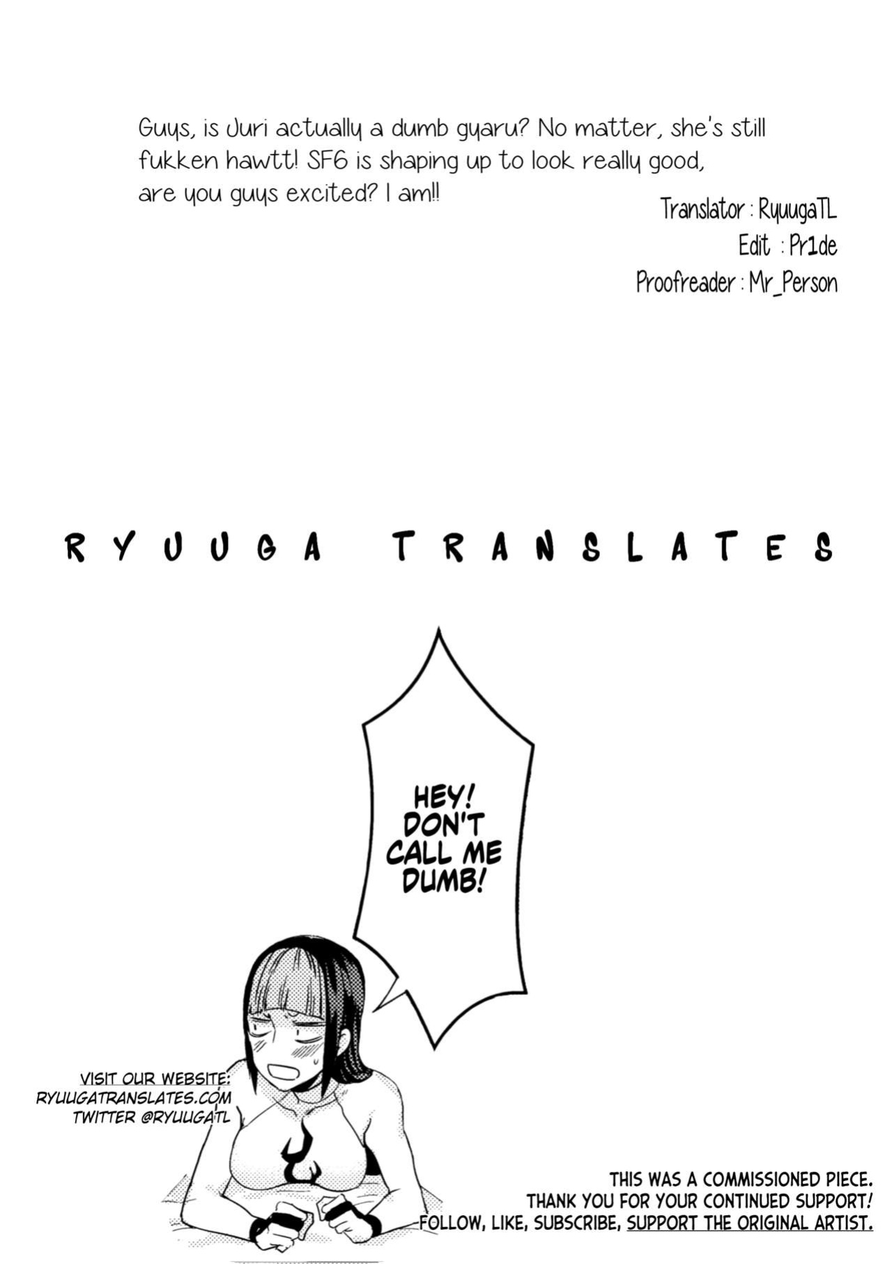 (C100) [Gagaga Honpo (Gar)] Haa? Atashi ga akutoku massāji (son'na mon) ni makeru wake ne ̄ yo | Who, me? Losing to a phony masseuse? (Impossible) (Street Fighter) [RyuugaTL]