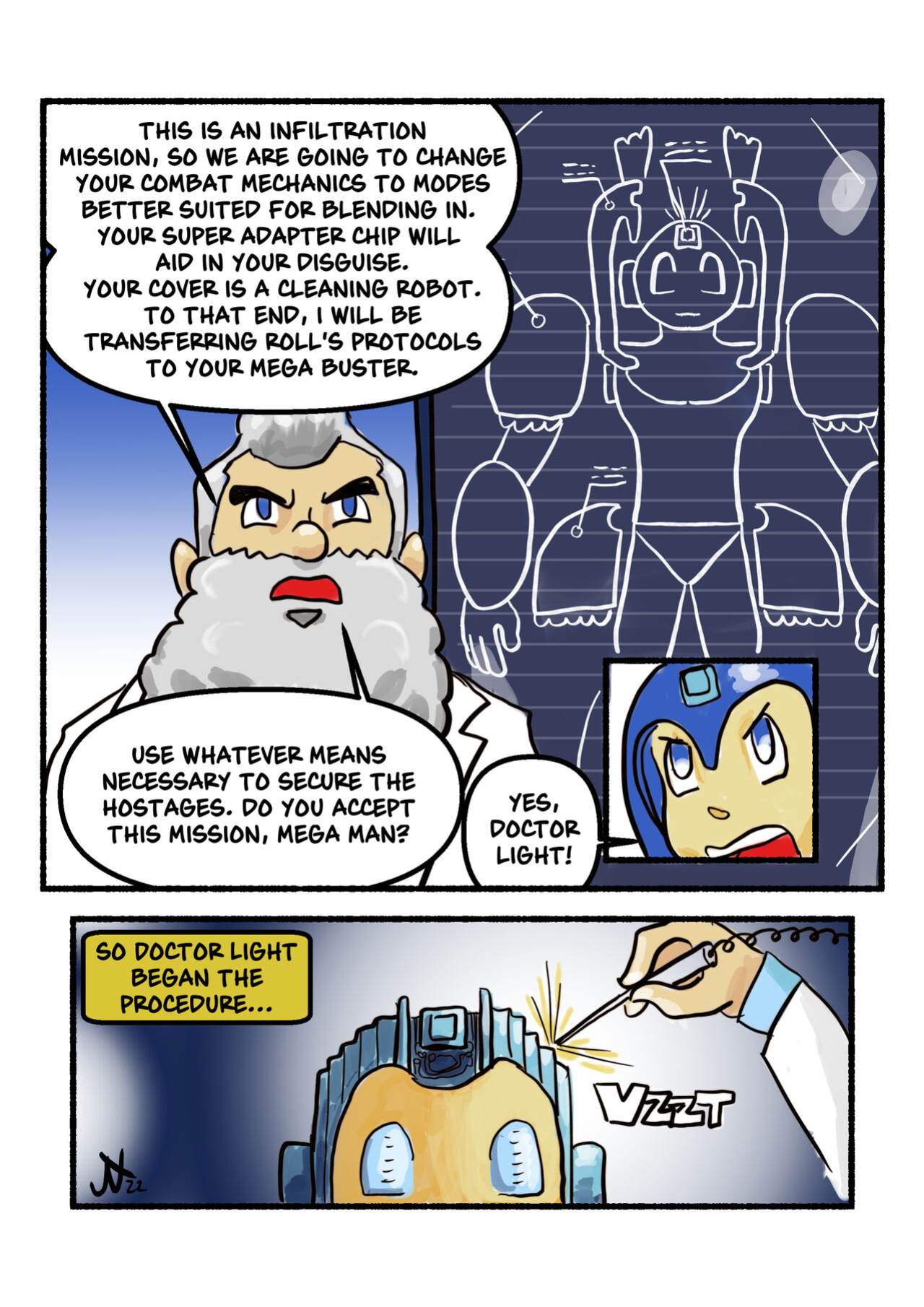 [Jo Nothing] Meido Man (Mega-man)