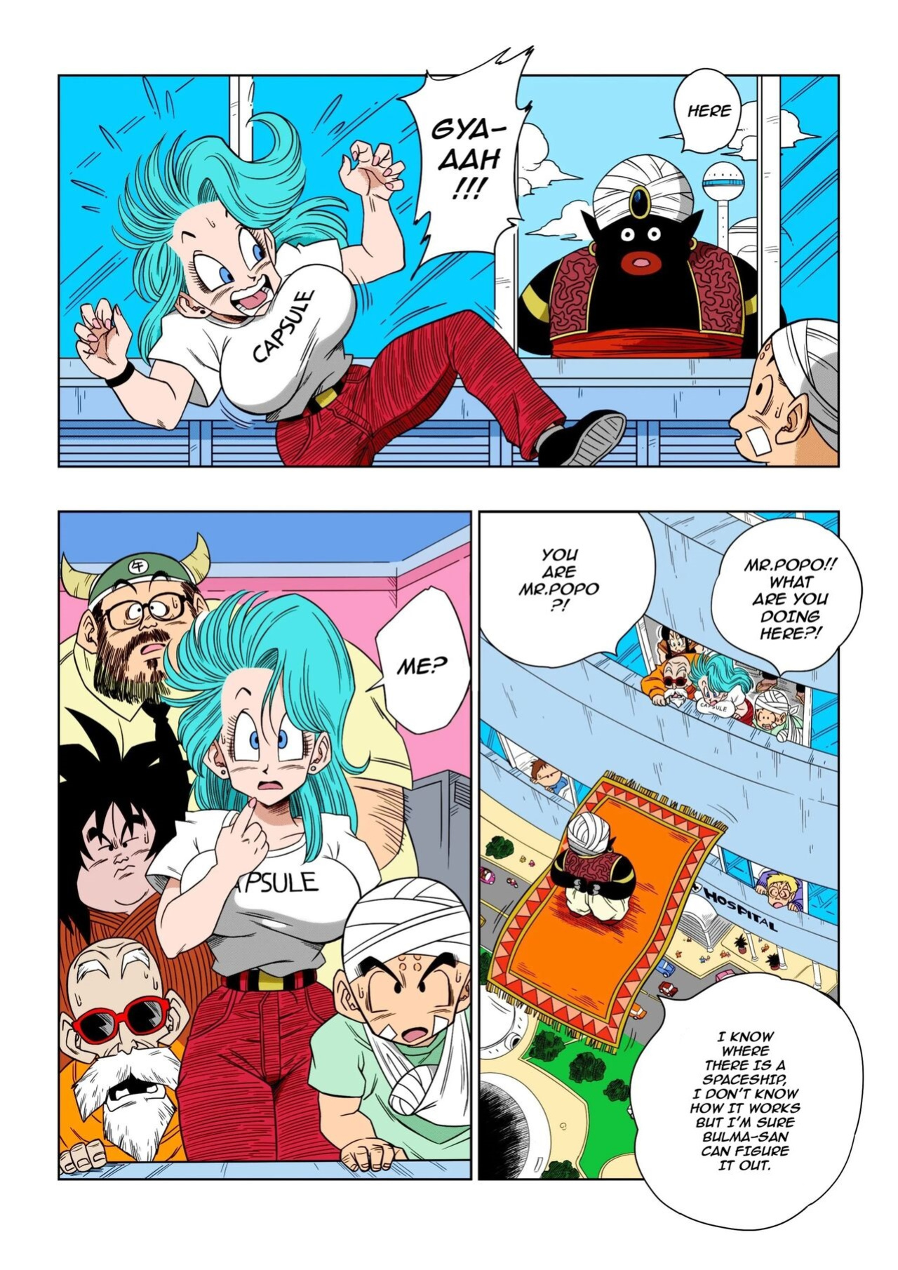 [Yamamoto] Dagon Ball - Bulma Meets Mr. Popo - Sex Inside the Mysterious Spaceship (decensored)