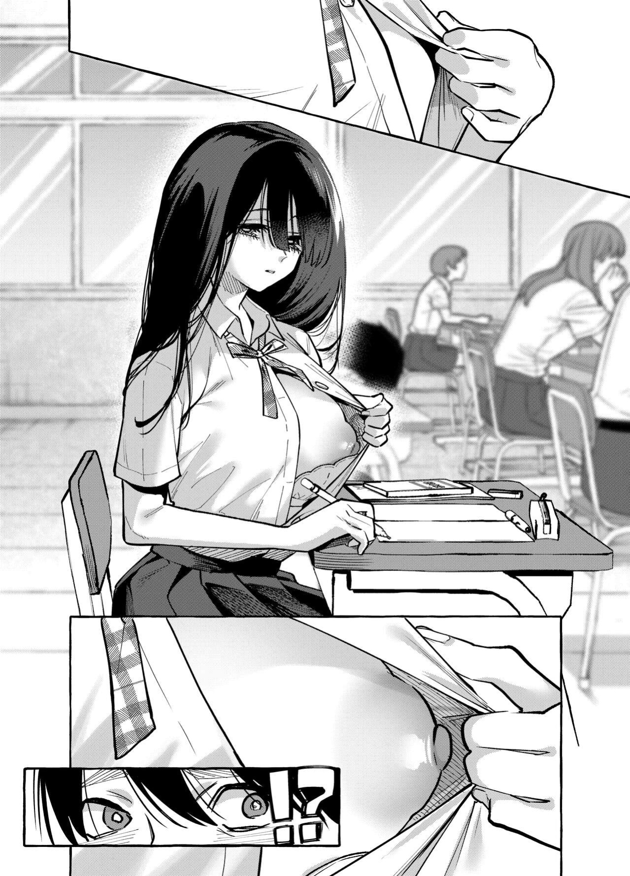 [Konoshiro Shinko (Yamagara Tasuku, Karasuma Yayoi)] Tonari no Seki no Mamiya-san - Mamiya shows off her boobs. [Team Rabu2]