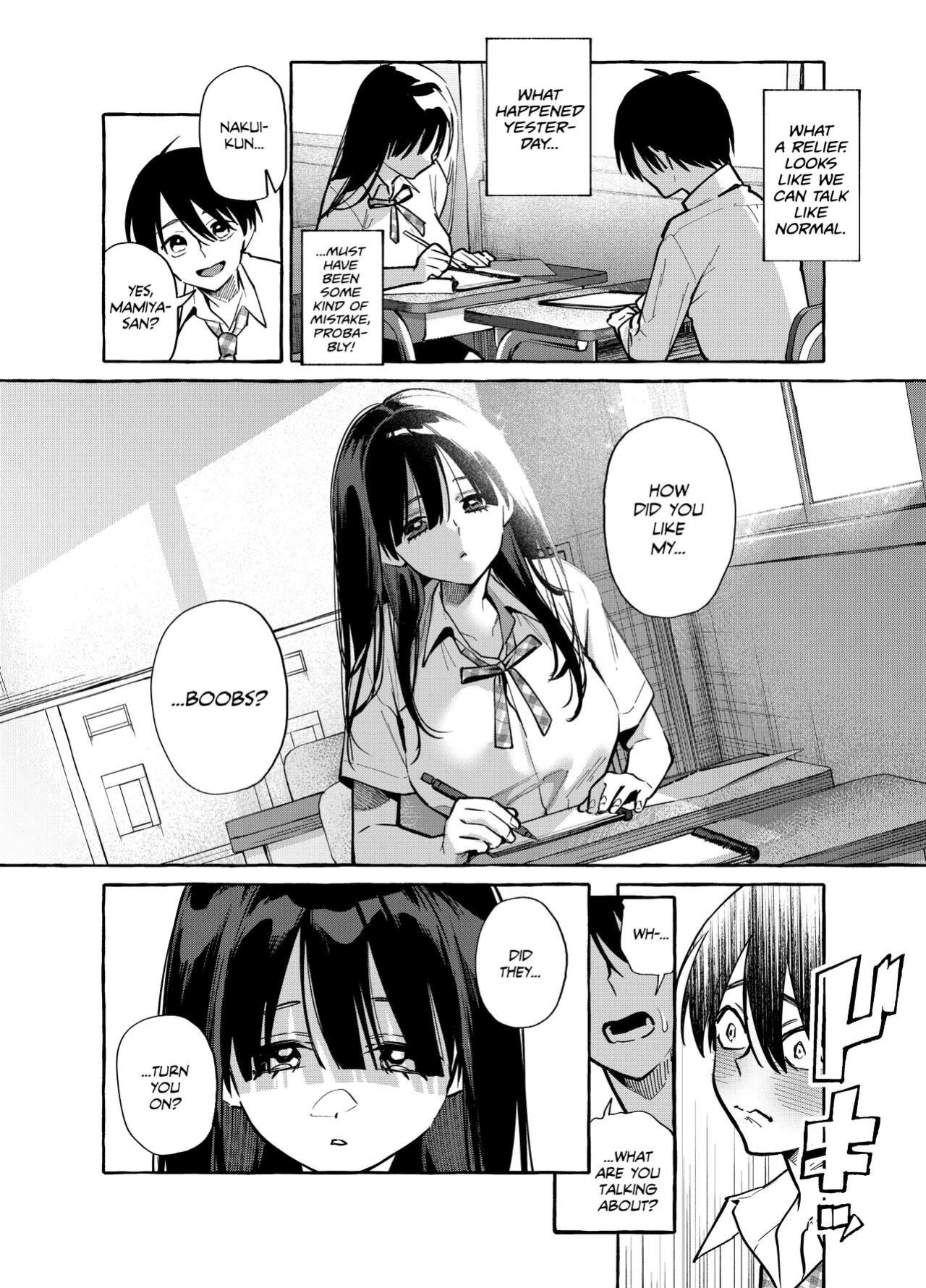 [Konoshiro Shinko (Yamagara Tasuku, Karasuma Yayoi)] Tonari no Seki no Mamiya-san - Mamiya shows off her boobs. [Team Rabu2]