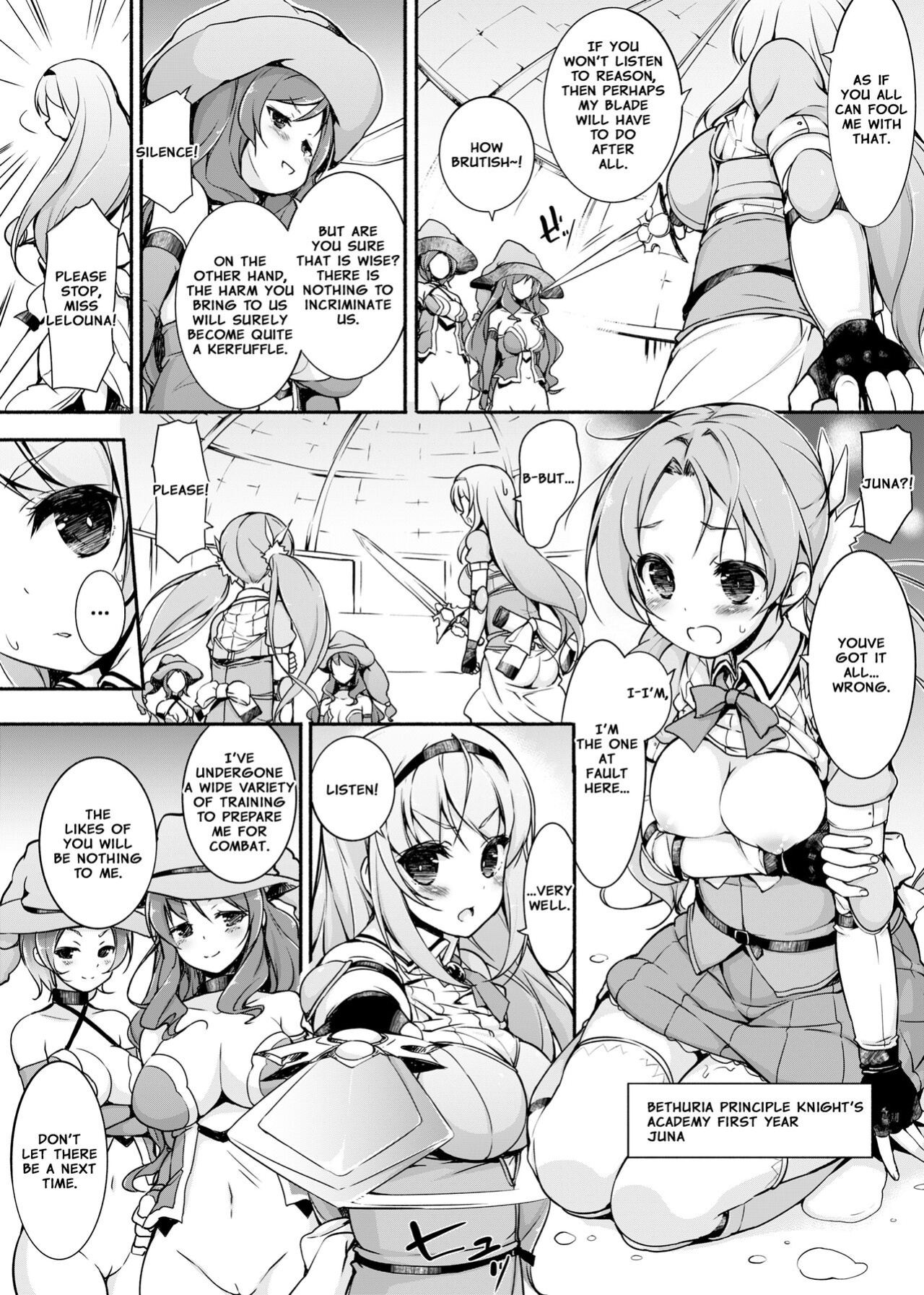 [Massaratou (Motomushi)] Onna Kishi Sei Ruruna ~Kishi Mahou Gakuen Intan~ | Maiden Knight Lilouna ~The Degenerate Knight-Mage Academy Feud~