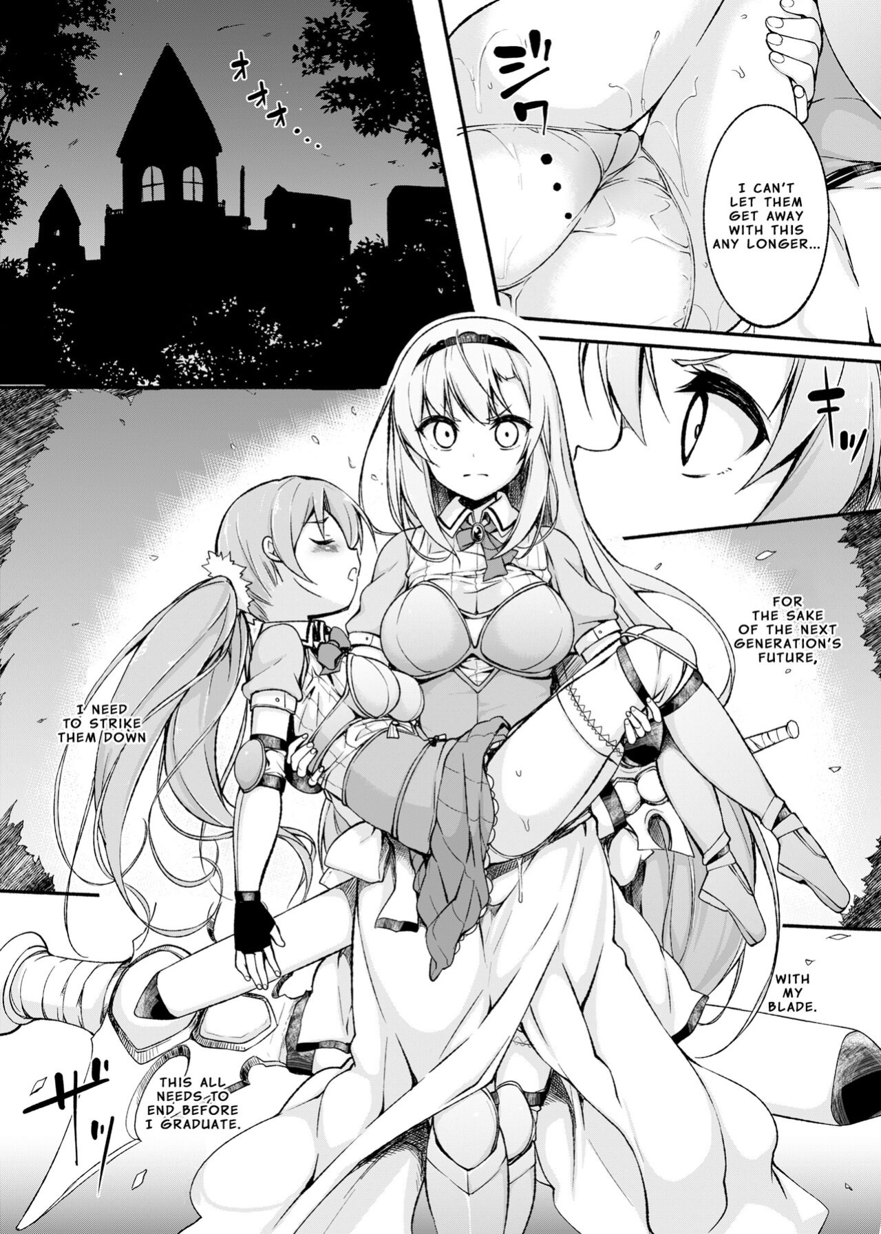[Massaratou (Motomushi)] Onna Kishi Sei Ruruna ~Kishi Mahou Gakuen Intan~ | Maiden Knight Lilouna ~The Degenerate Knight-Mage Academy Feud~