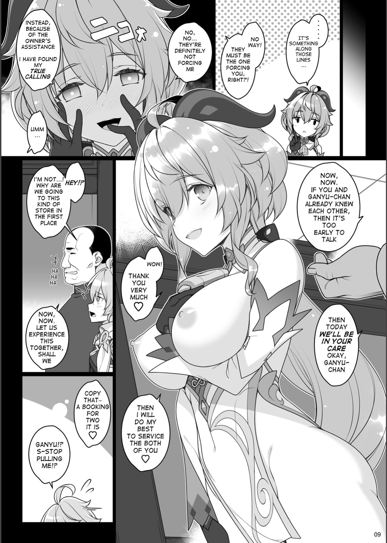 [Yuusha-sama Go-ikkou (Nemigi Tsukasa)] Gokuraku Kikou Ni (Genshin Impact) [Studi Persangean]