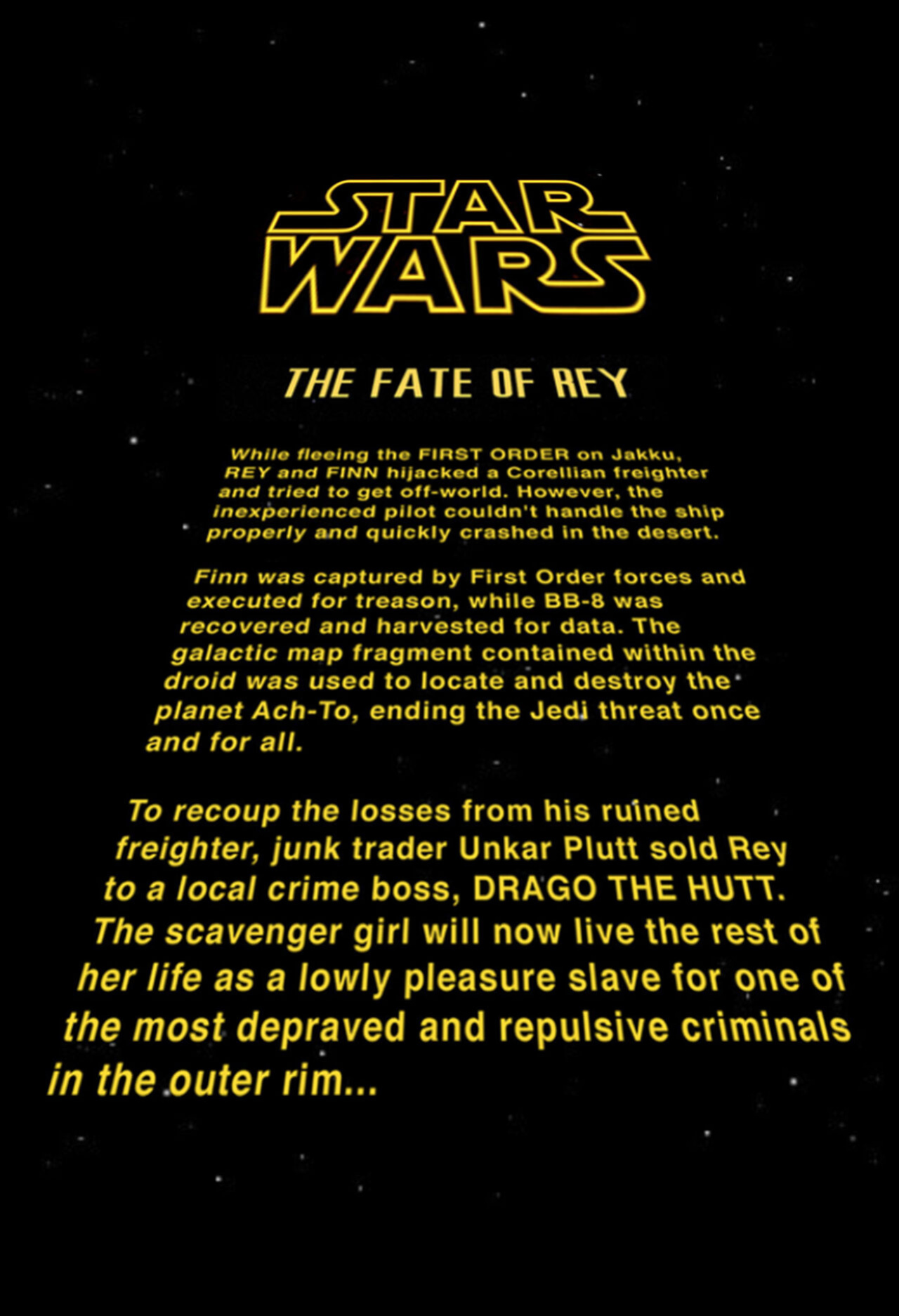 [Pegasus] Star Wars: The Fate of Rey [Sample]