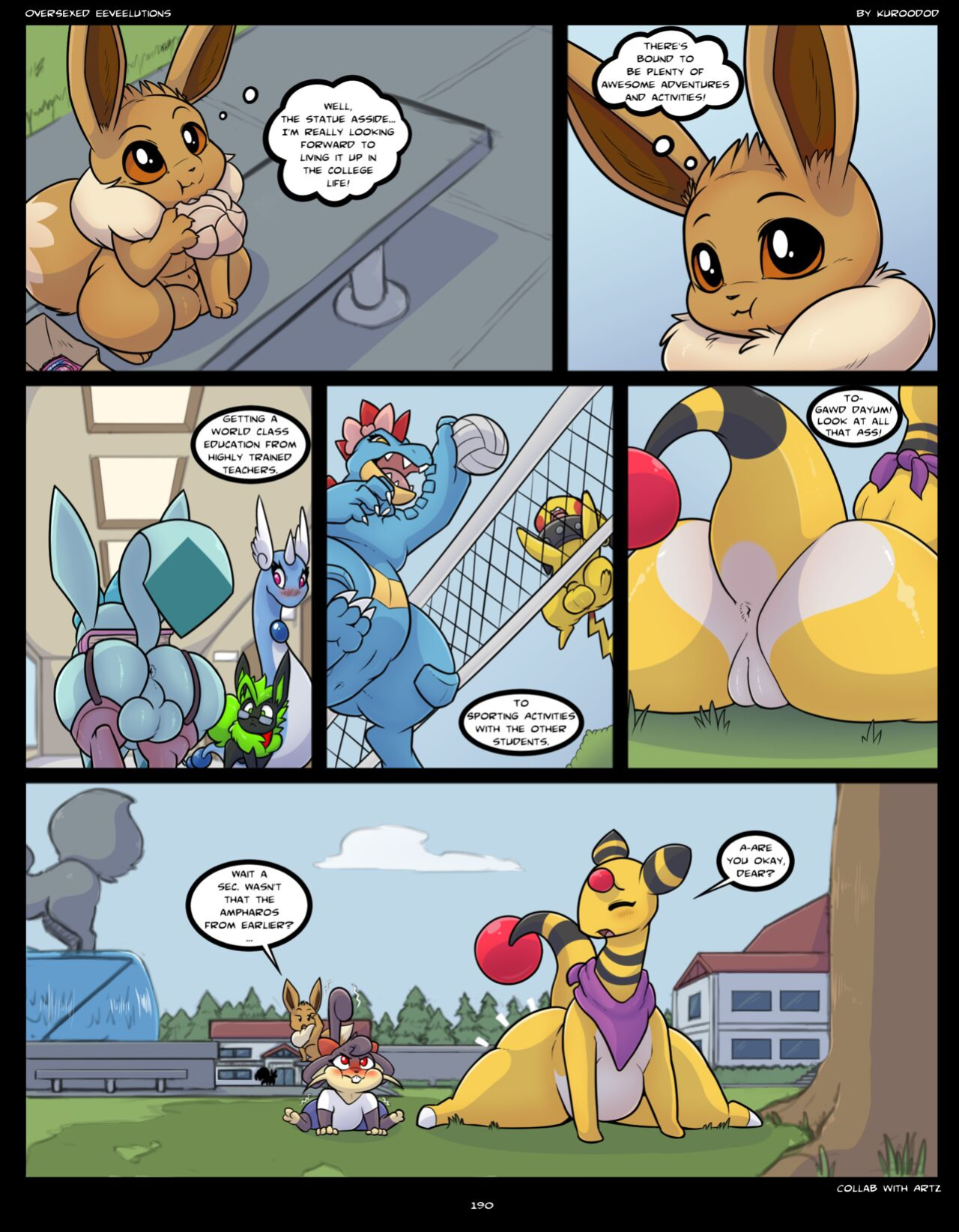[Kuroodod] The New Adventures of Oversexed Eeveelutions (Pokemon)