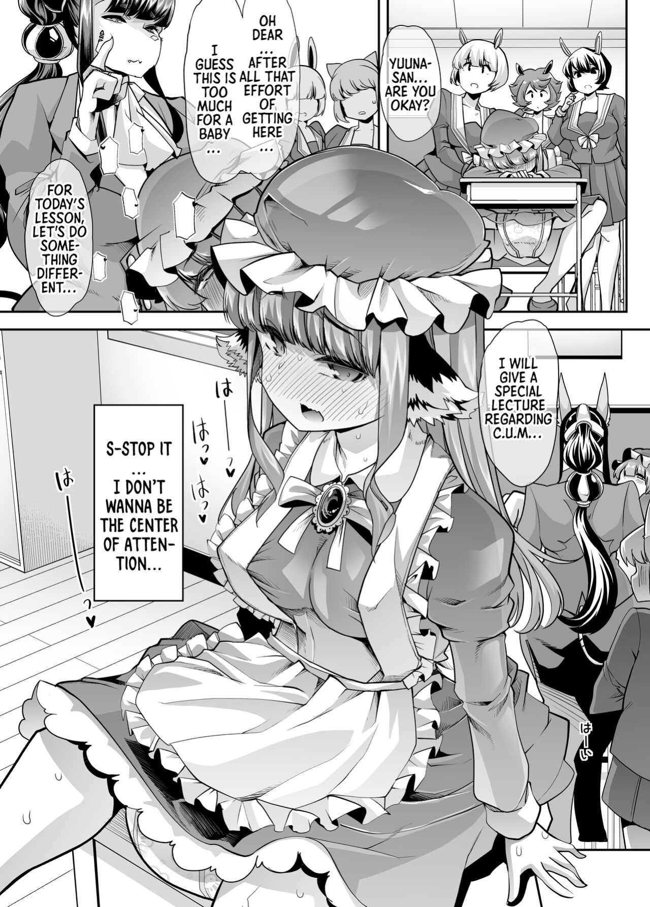 [Team Harenchi (Mitsuhime Moka)] Yuutousei-chan wa Shaseibyou | Honor student is a C.U.M. (Cumming Uncontrollably Madness) Baby [Sonarin迫]