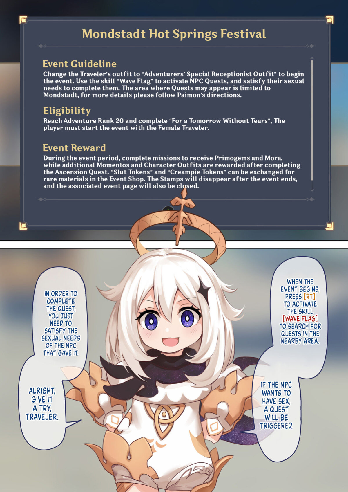 [VYCMa] Mondstadt Hot Springs Festival (Genshin Impact) [Sloppy Seconds]