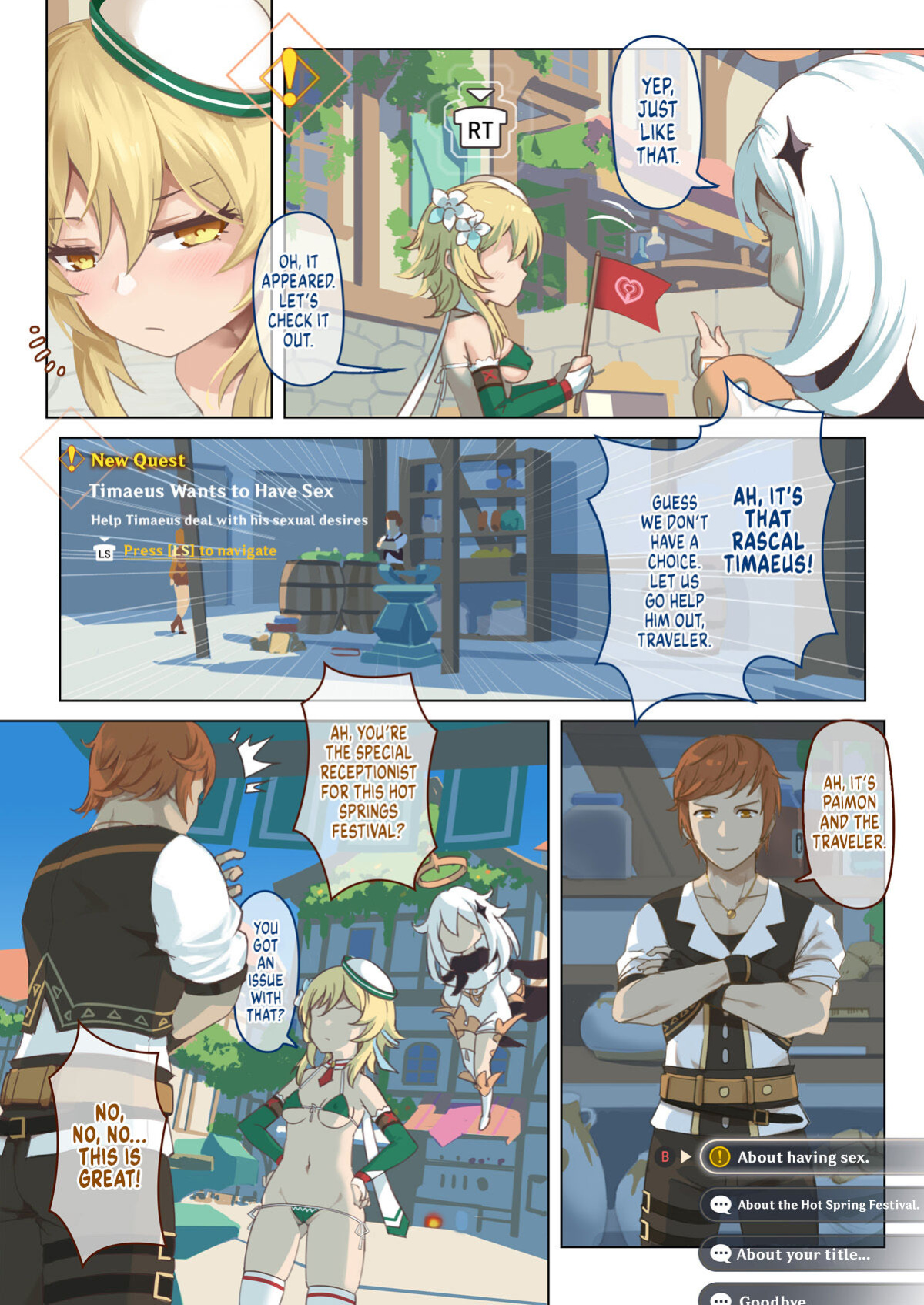 [VYCMa] Mondstadt Hot Springs Festival (Genshin Impact) [Sloppy Seconds]
