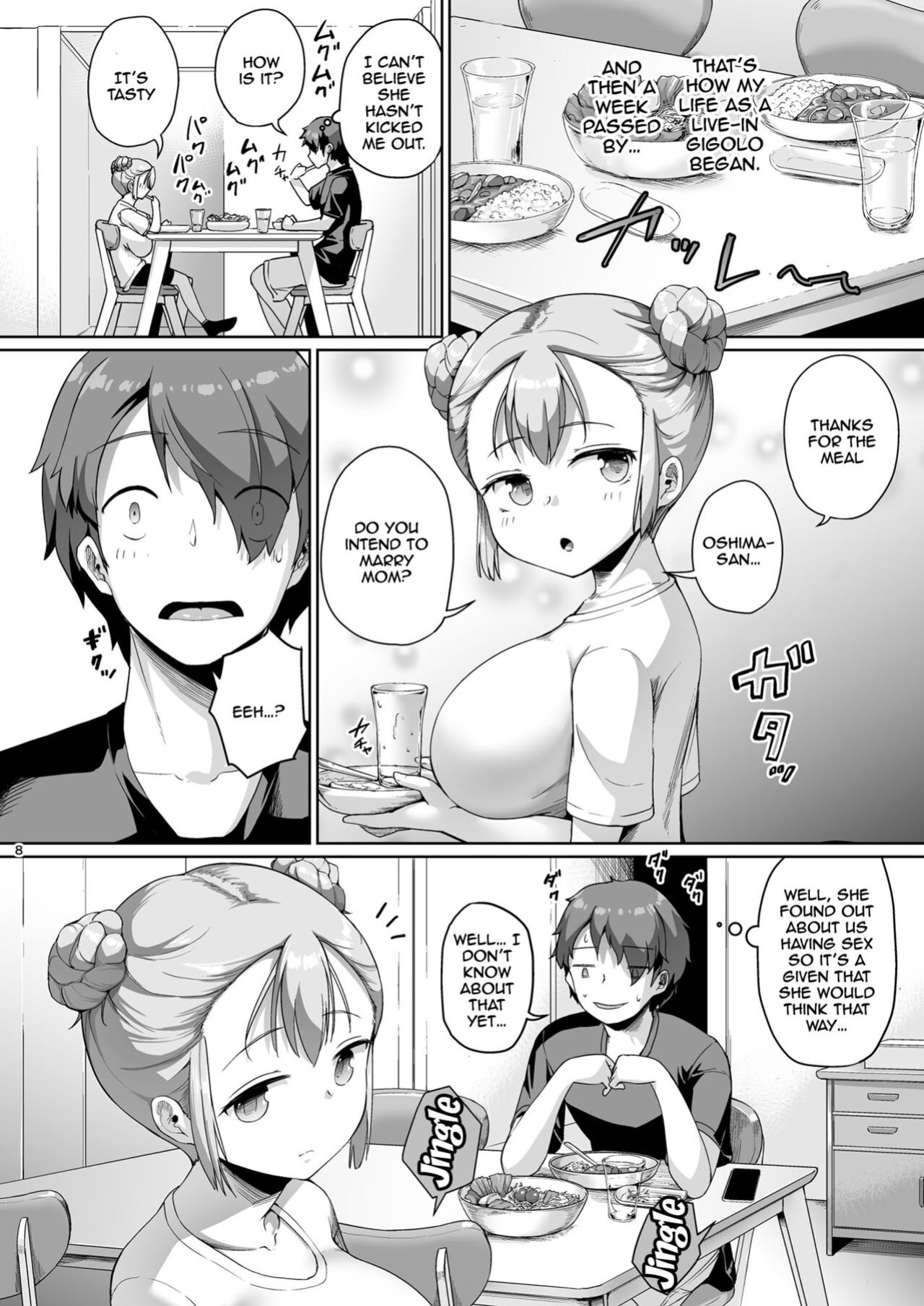 [Zetsubou Shiromuji (Shousan Bouzu)] Kyonyuu no Oyako ni Osewa ni Nattemasu. Musume Hen | Getting To Fuck Both Big Breasted Mother and Daughter - Daughter Edition
