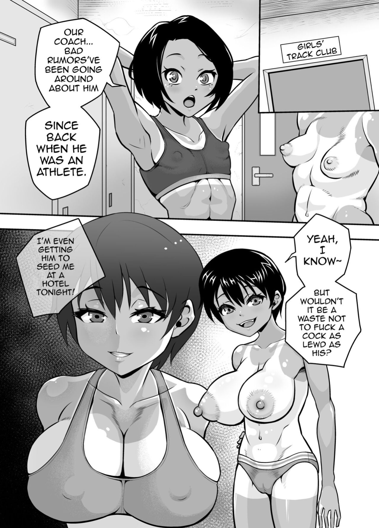[Mofu Mofu Sheep (Fujikyuu)] Rikujou-bu Tsubasa Inran Kyonyuu Athlete | The Lewd Big Breasted Athlete of The Track and Field Club