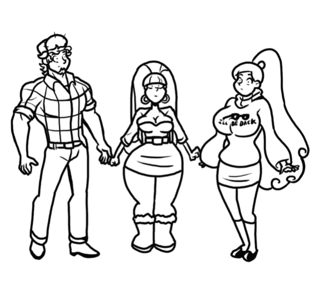 Thicc-verse Gravity Falls (Chillguydraws)