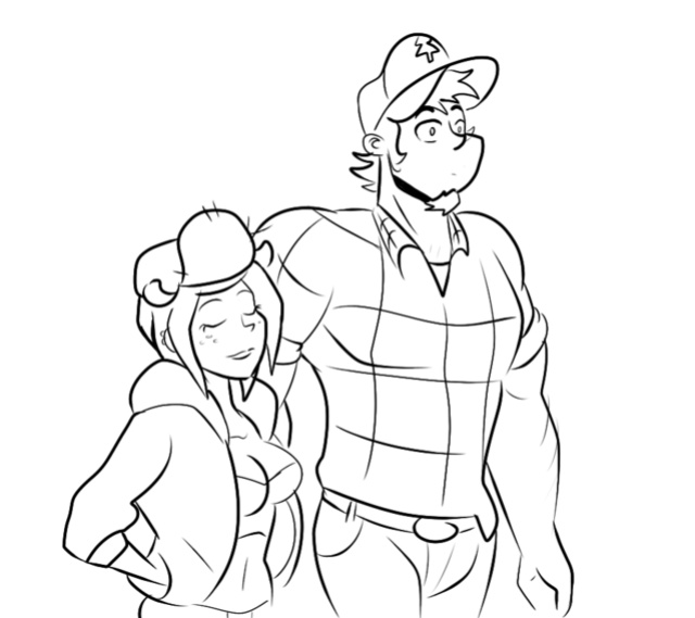Thicc-verse Gravity Falls (Chillguydraws)