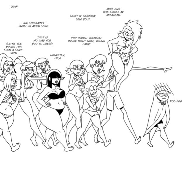 Thicc-verse Loud House (Chillguydraws)
