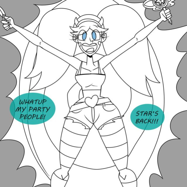 Thicc-verse Star VS The Forces Of Evil (Chillguydraws)