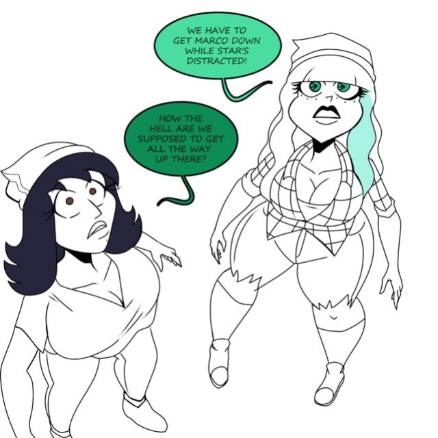 Thicc-verse Star VS The Forces Of Evil (Chillguydraws)