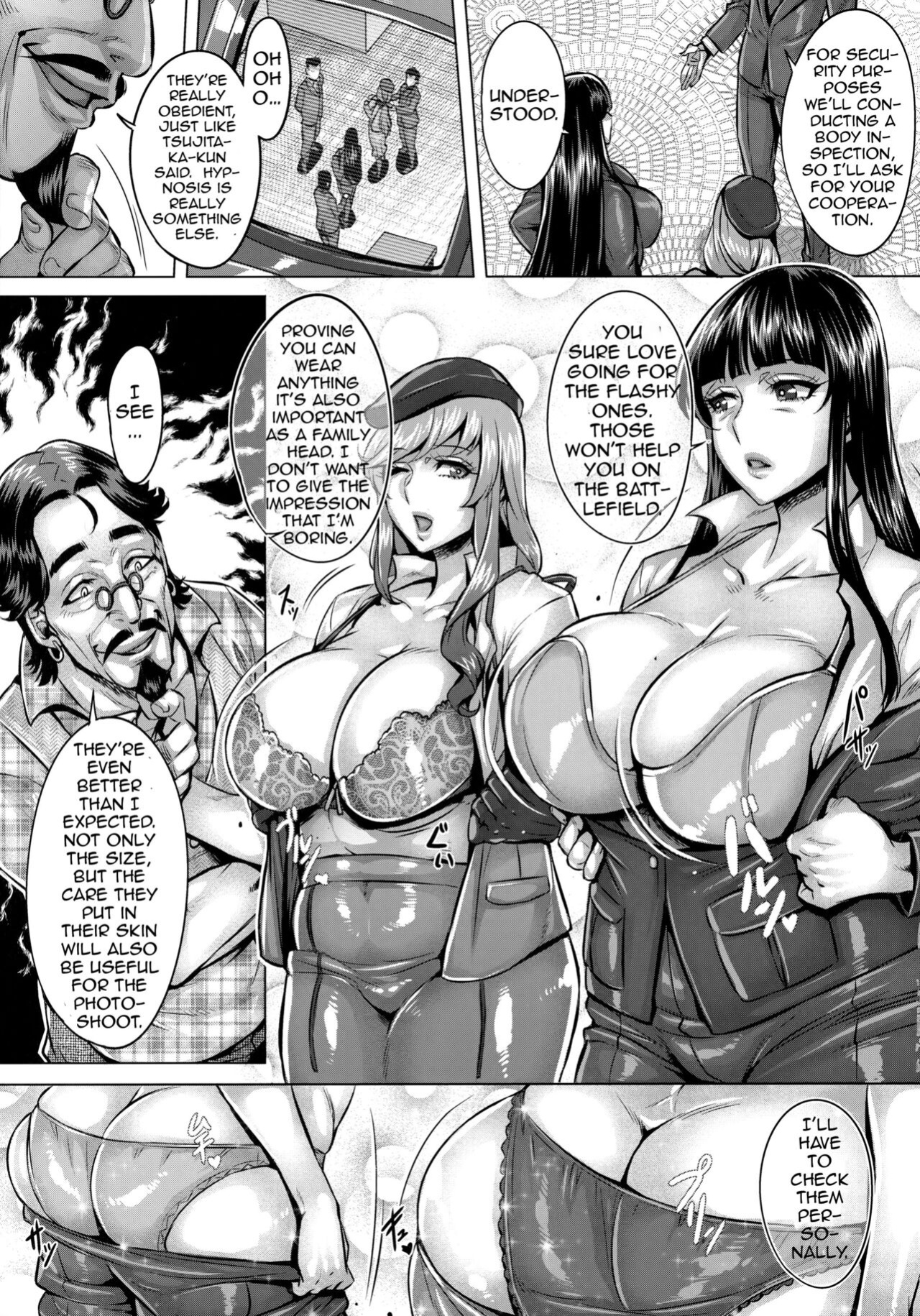 [Keigai Tengen (Momofuki Rio)] Sennou Sareta Iemoto-tachi no Zenra Inniku Satsueikai | The Mind Controlled Family Head's Fully Nude Photo Session (Girls und Panzer)