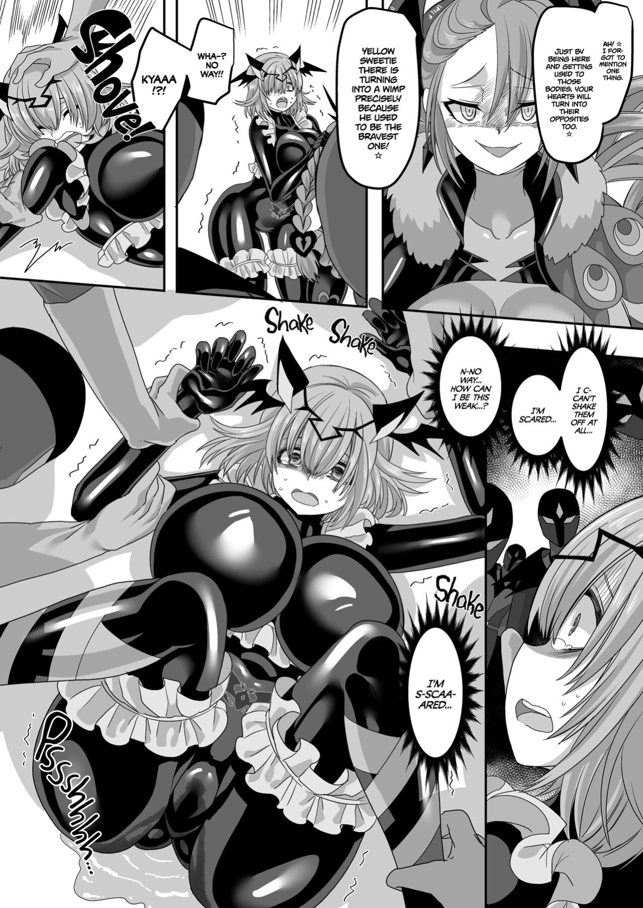 : [Amuai Okashi Seisakusho (Kouji)] Saikyou no Seigi no Hero wa Kagami no Naka de wa Saijaku no Kaijin | The Strongest Hero of Justice is the Weakest Villain in the Mirror