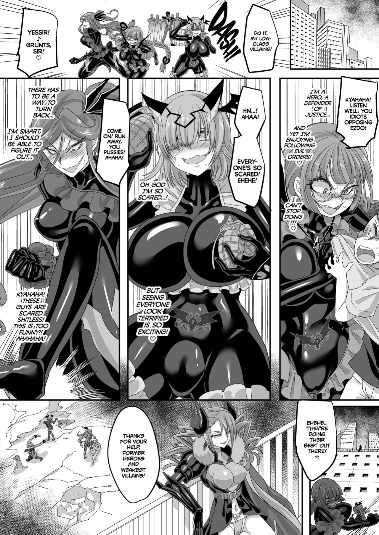 : [Amuai Okashi Seisakusho (Kouji)] Saikyou no Seigi no Hero wa Kagami no Naka de wa Saijaku no Kaijin | The Strongest Hero of Justice is the Weakest Villain in the Mirror