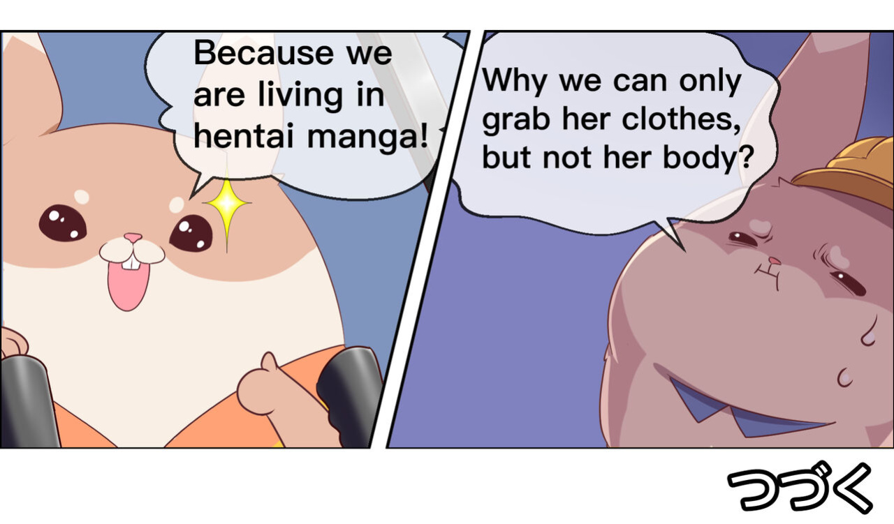 [Denji Houniki] Ero Manga de Bunny no Trouble | The Troubles Bunnies Face In Hentai Comic