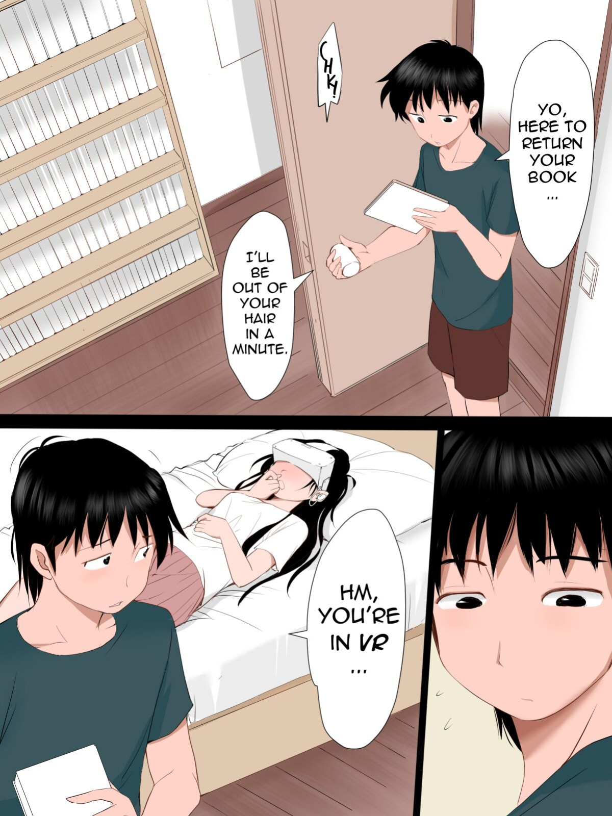 [mimamoriencyo] Heya ni Ani ga Iru Koto o Shirazu VR Onanie o Suru Imouto no Ohanashi | This Little Sister Fapping in VR is Oblivious to Her Big Brother's Arrival [incogna777]