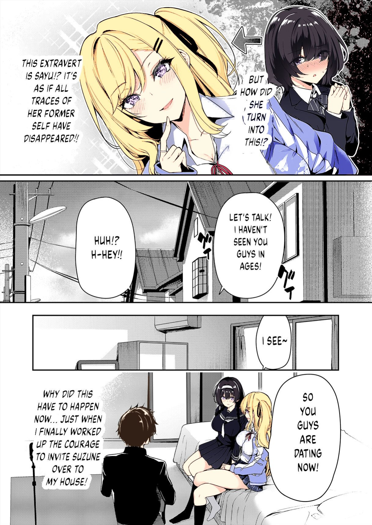 [Bottle Ship Bottler (Kazakura)] InCha Couple ga You Gal-tachi to SEX Training Suru Hanashi {akanameTL} [Colorized]