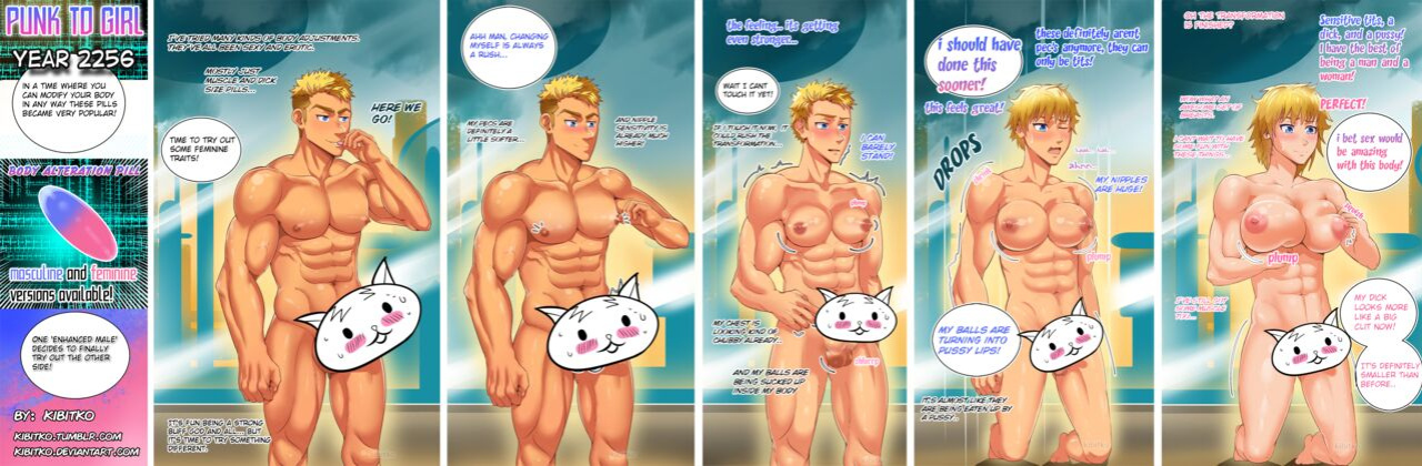 Punk To Girl TG/TF By Kibitko