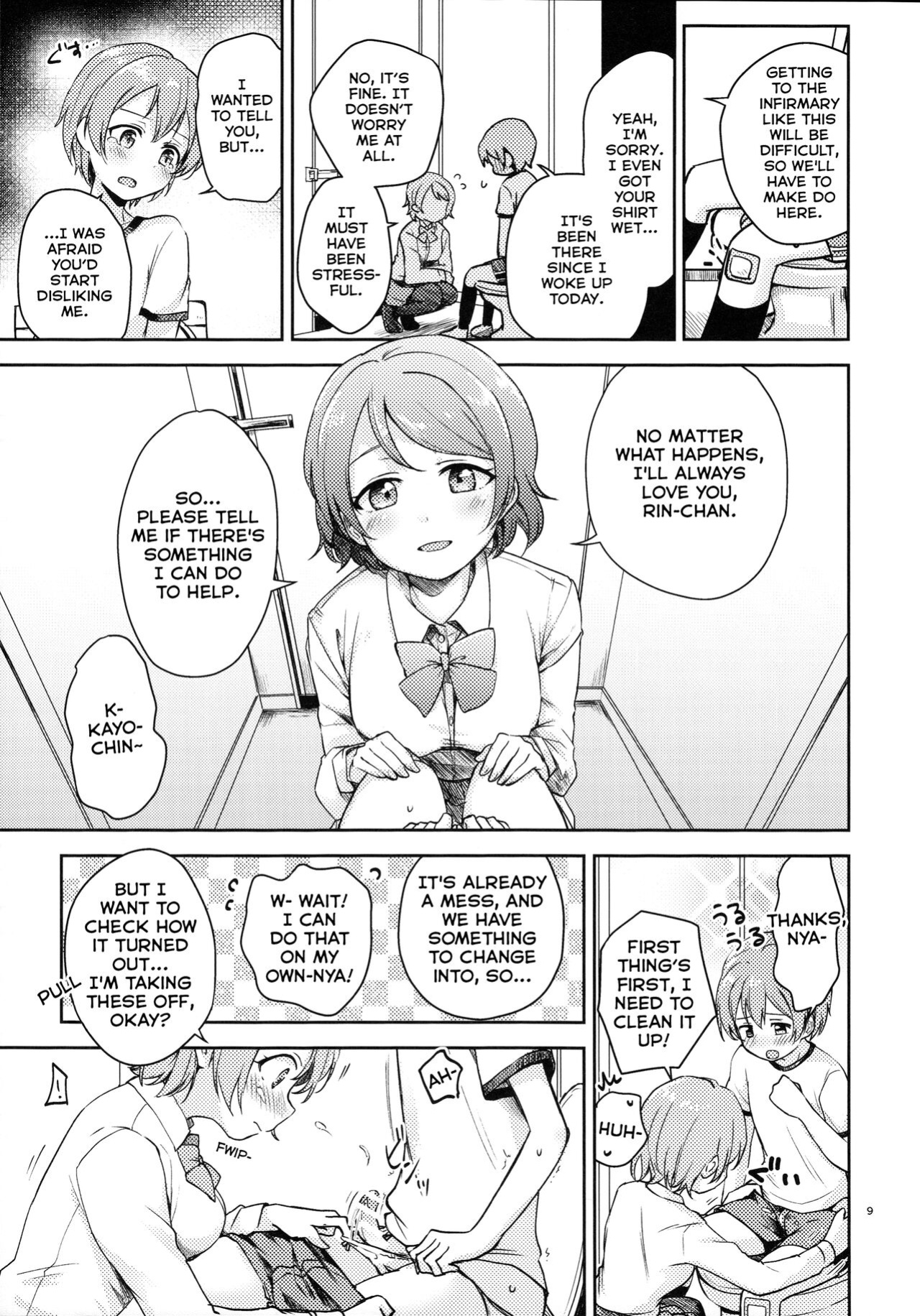 (C93) [Kurocan (Itsuki Kuro)] Rin no Mondai Kaiketsuchuu! (Love Live!) [nemuiTL]