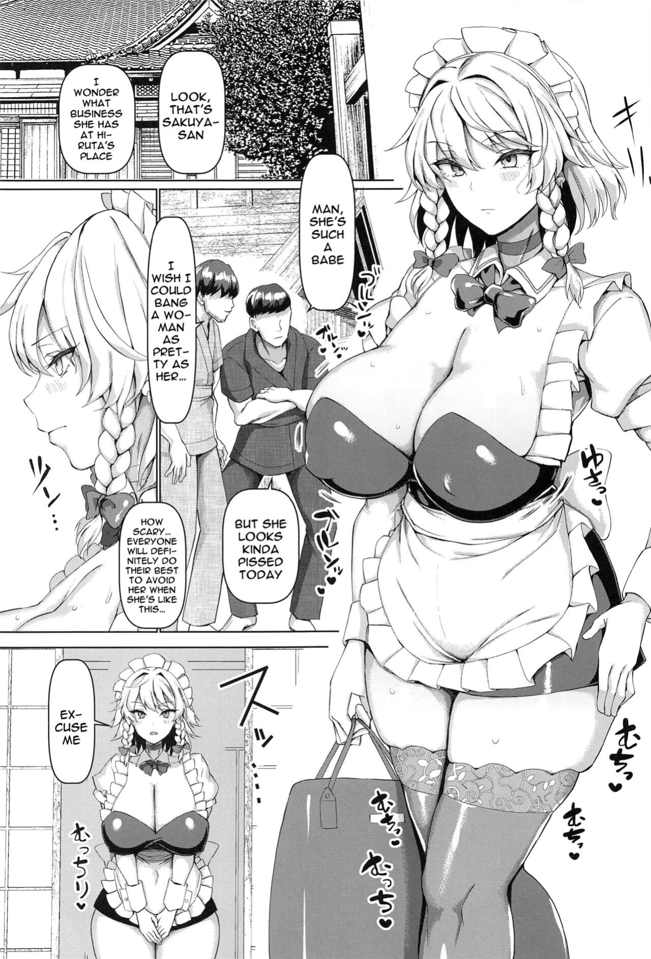 (Shuuki Reitaisai 8) [Chinchintei (chin)] Nagachichi Mama Izayoi Sakuya | Long Breasted Mama Sakuya Izayoi (Touhou Project)