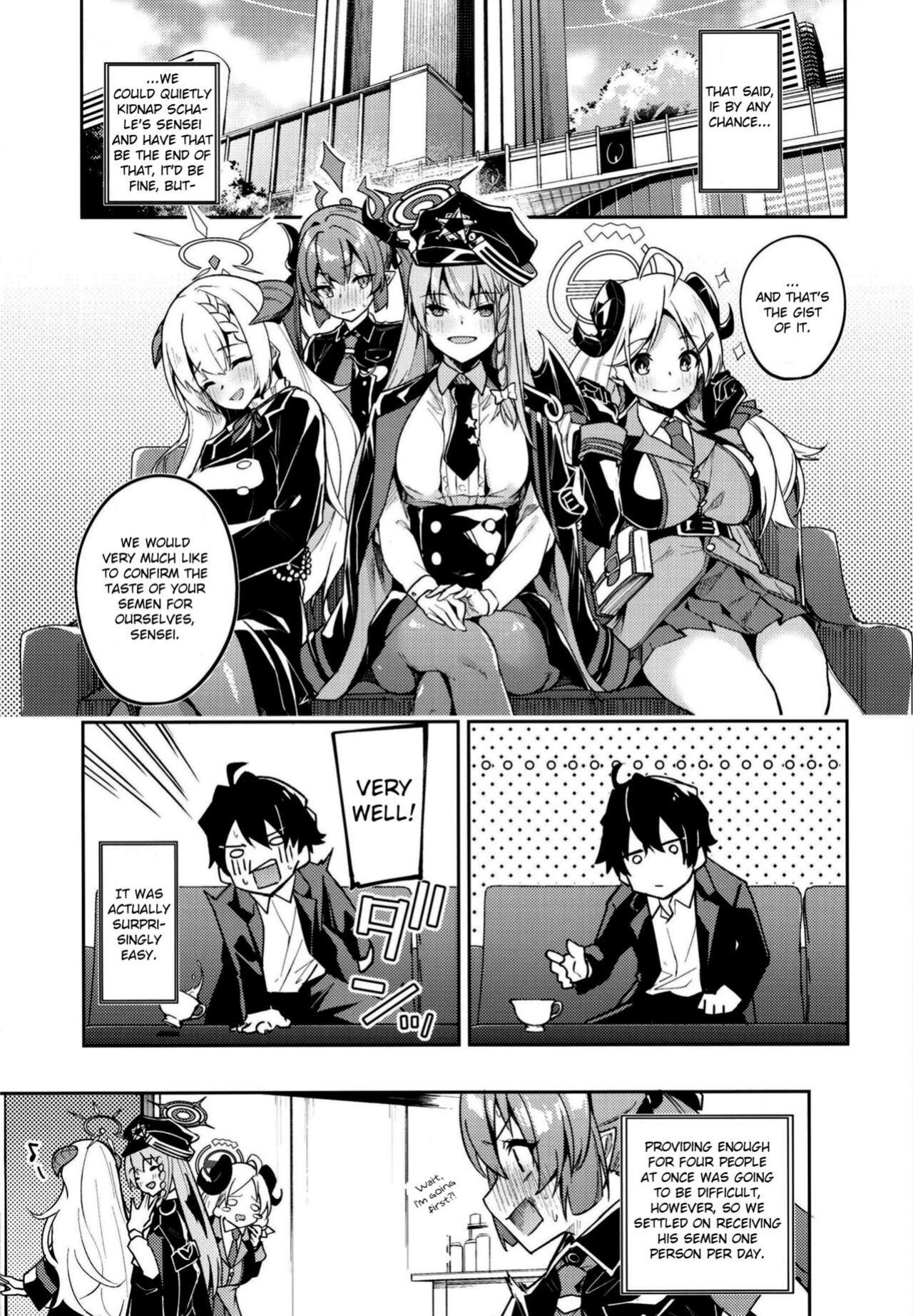 [Shinsekai Set (Hetaren)] Kurodate o Shiro ni Someru Seishoku Kenkyuu o (Blue Archive) | Sexual Gourmet Research: Dyeing Kurodate White [Douzo Lad Translations]