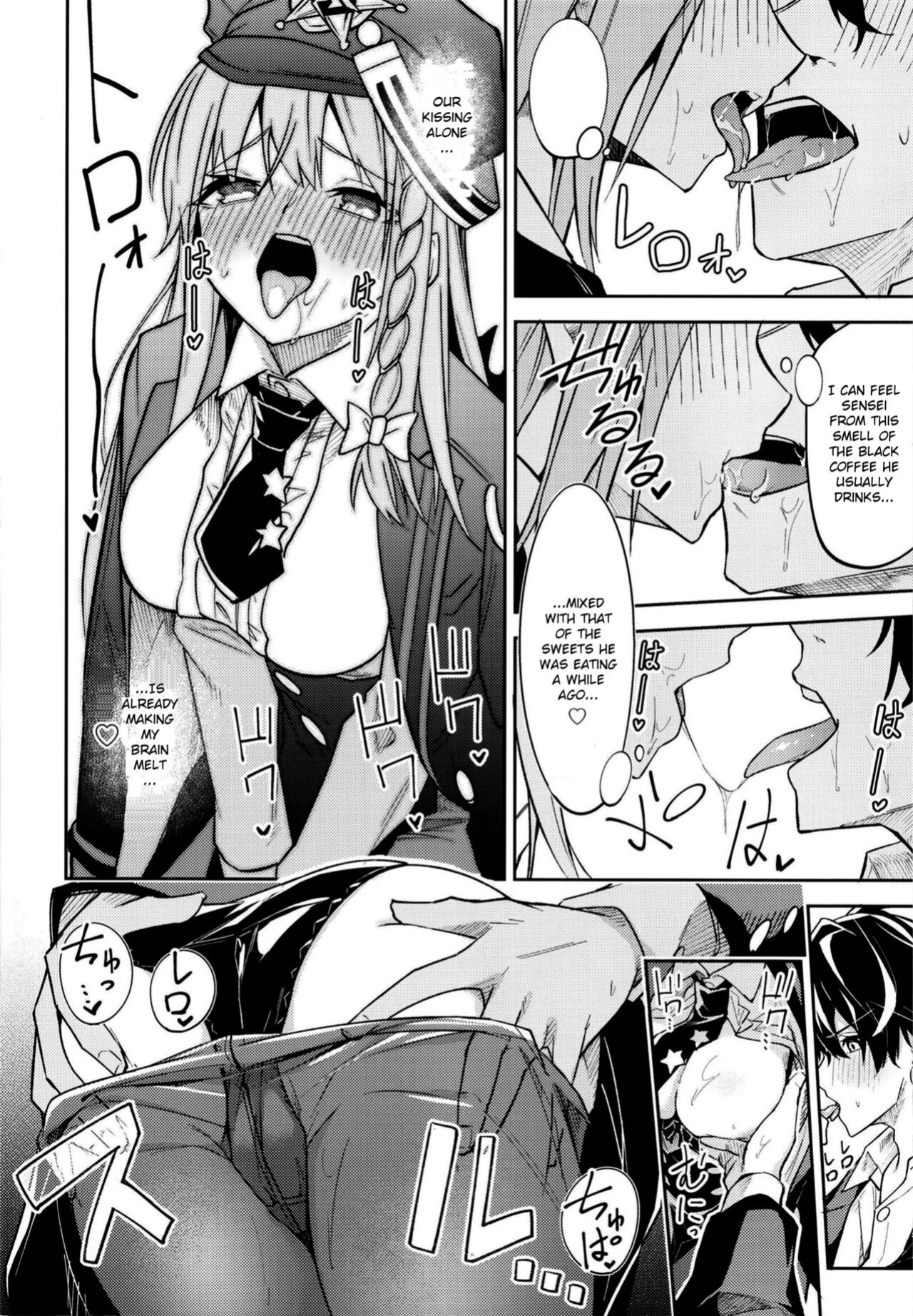 [Shinsekai Set (Hetaren)] Kurodate o Shiro ni Someru Seishoku Kenkyuu o (Blue Archive) | Sexual Gourmet Research: Dyeing Kurodate White [Douzo Lad Translations]