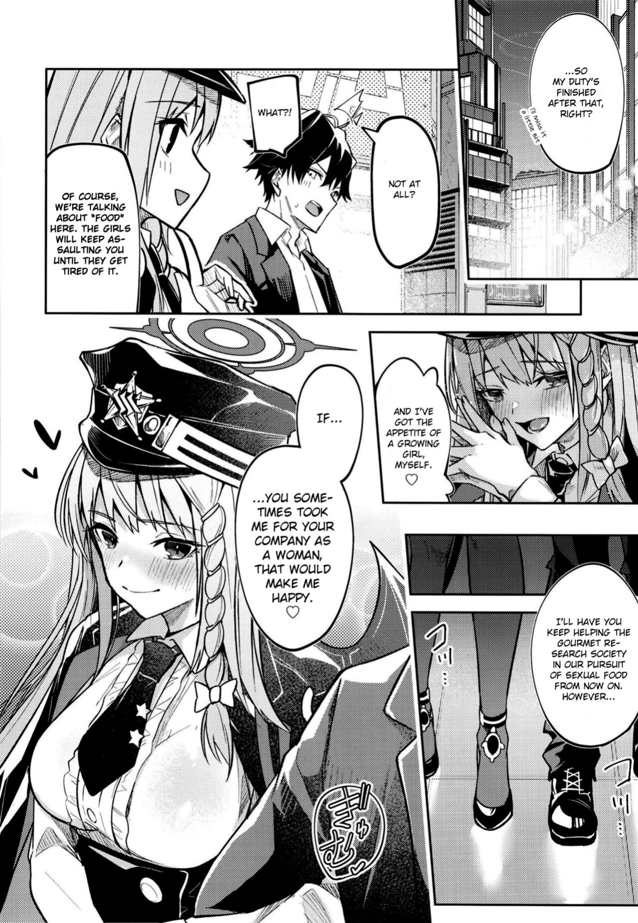 [Shinsekai Set (Hetaren)] Kurodate o Shiro ni Someru Seishoku Kenkyuu o (Blue Archive) | Sexual Gourmet Research: Dyeing Kurodate White [Douzo Lad Translations]
