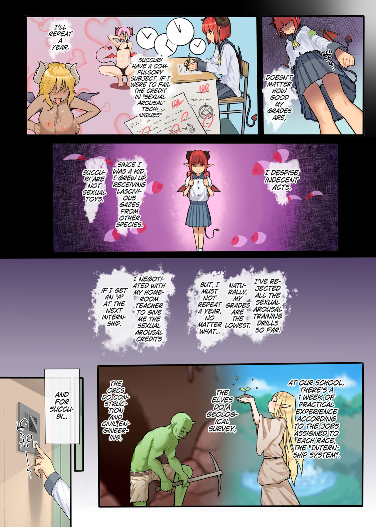 [Karamomo Tart (Kindatsu)] Keppeki Fuukiiin Succubus no Internship ～1 Shuukan Micchiri ♥ Kyousei Houshi Katsudou ~ [MrBubbles]