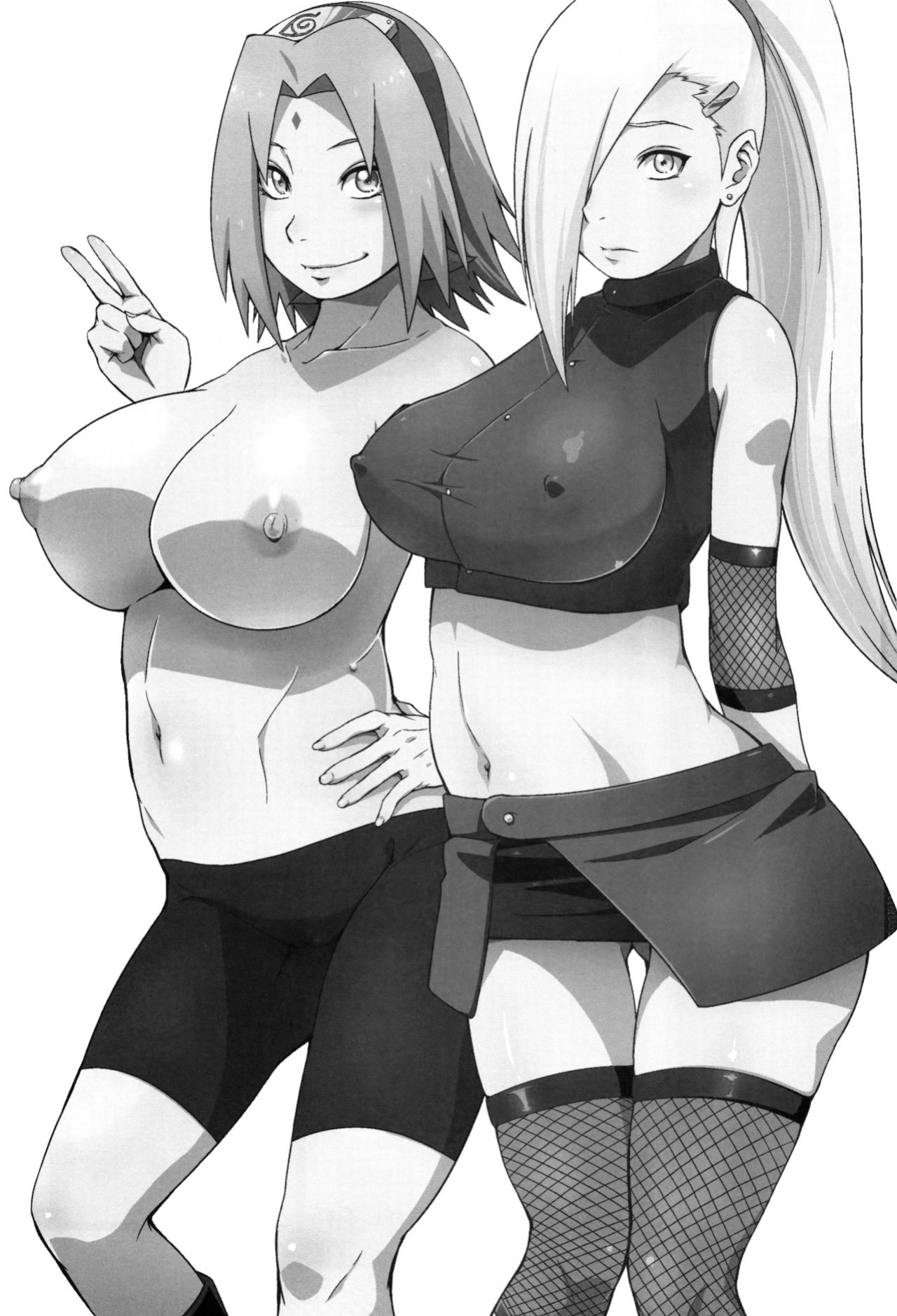 (C92) [Karakishi Youhei-dan Shinga (Sahara Wataru)] Botan to Sakura (Naruto) [Privatov] [Colorized] [Privatov]