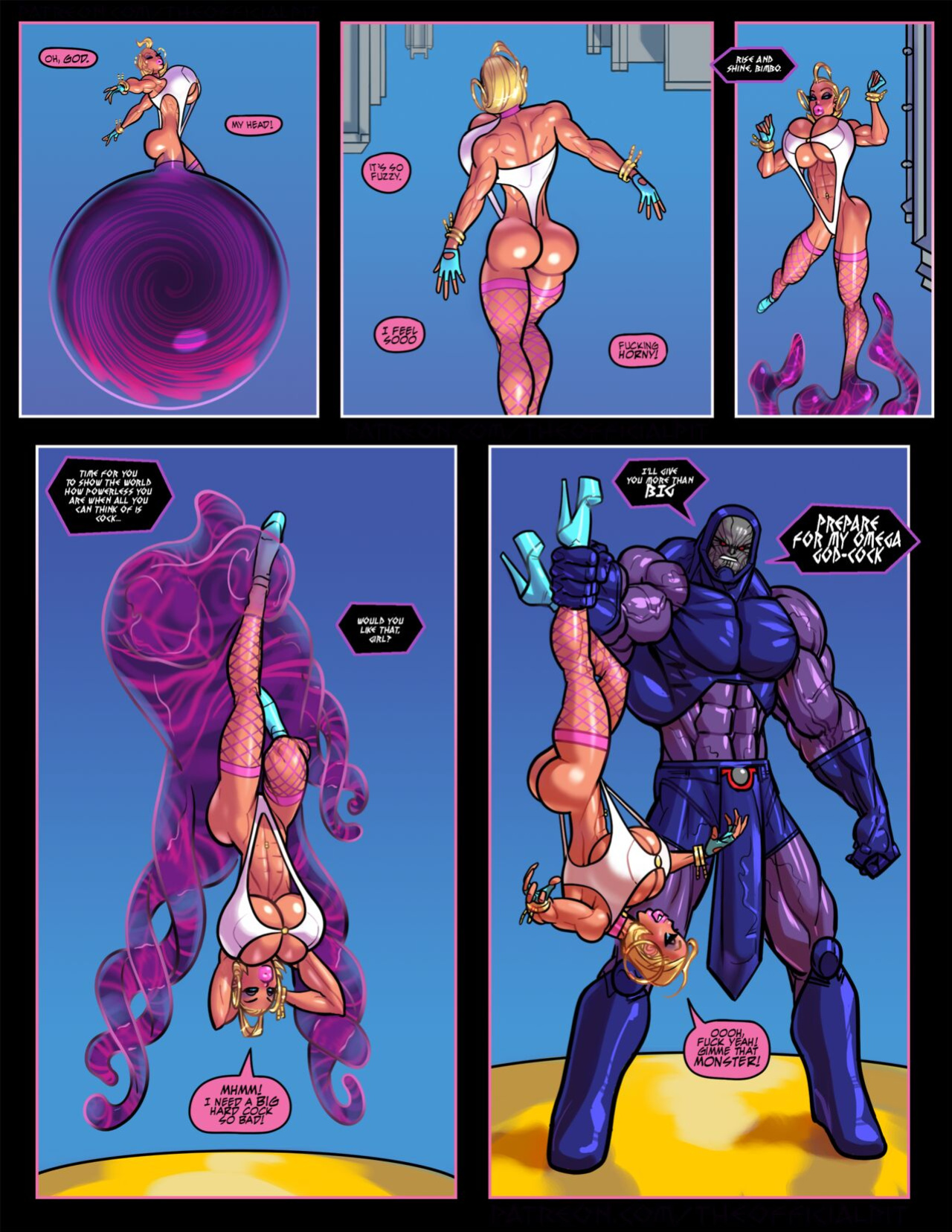 Power girl vs darkseid (high res)