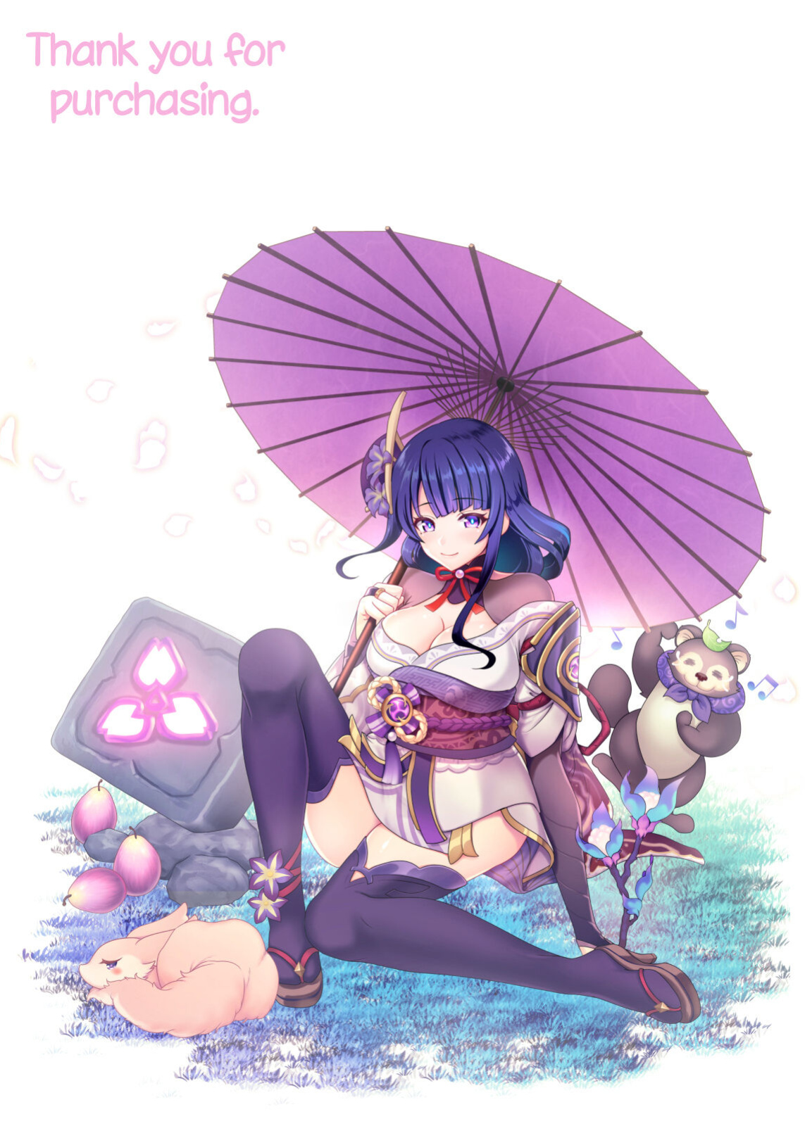 [URAN-FACTORY (URAN)] Ouka Ranman no Utage | A Cherry Blossom Feast (Genshin Impact) [LunaticSeibah]